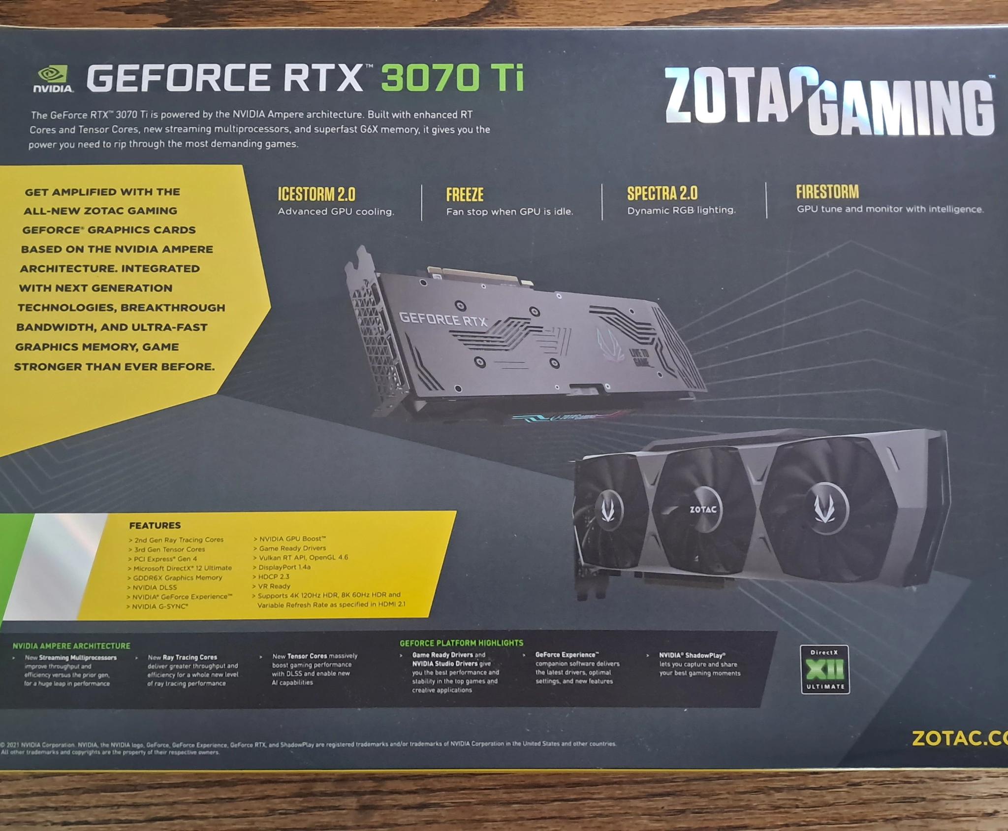 Zotac 3070 Ti Trinity OC