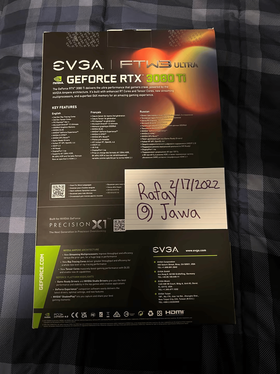 EVGA FTW3 RTX 3080Ti 