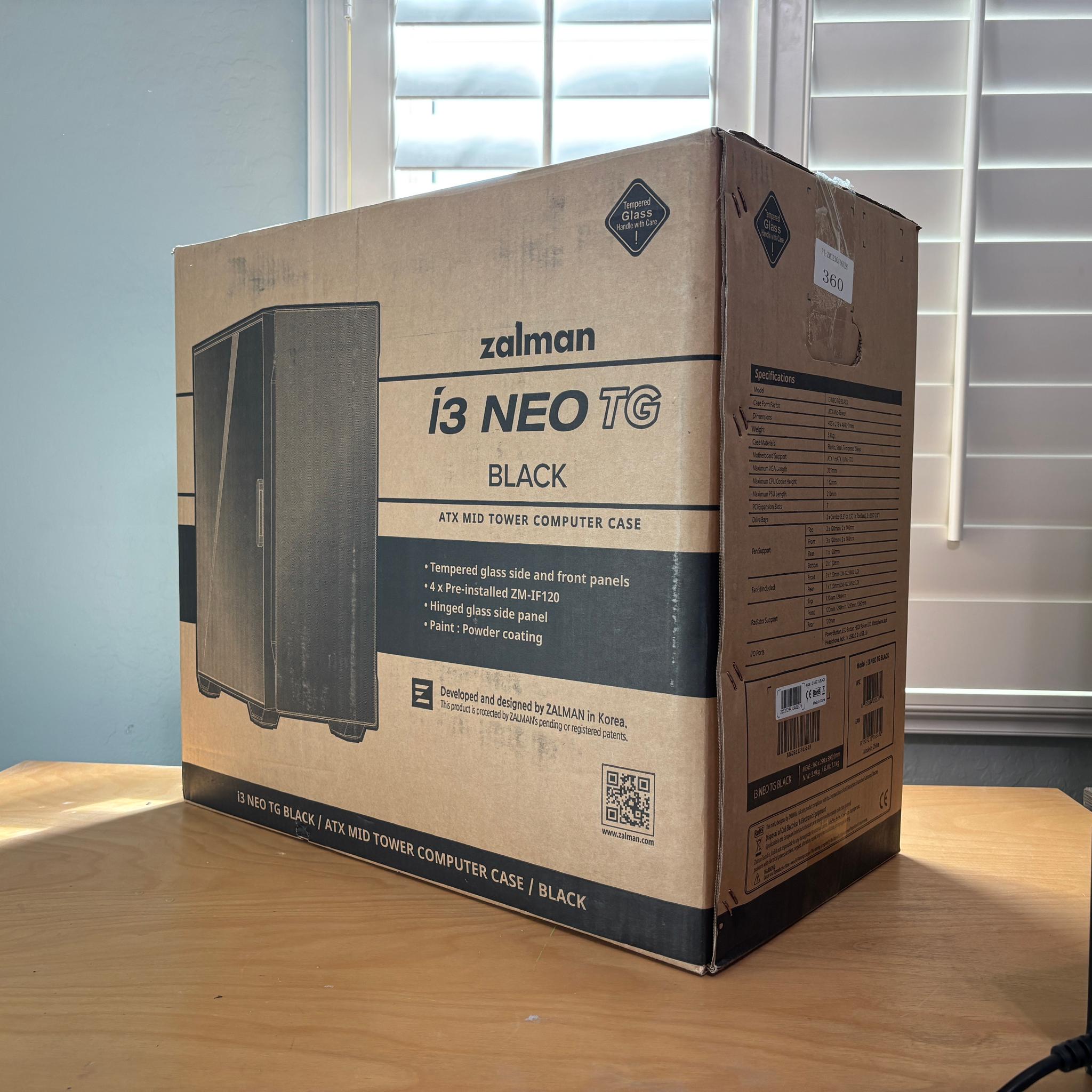 BRAND NEW Zalman I3 NEO ATX