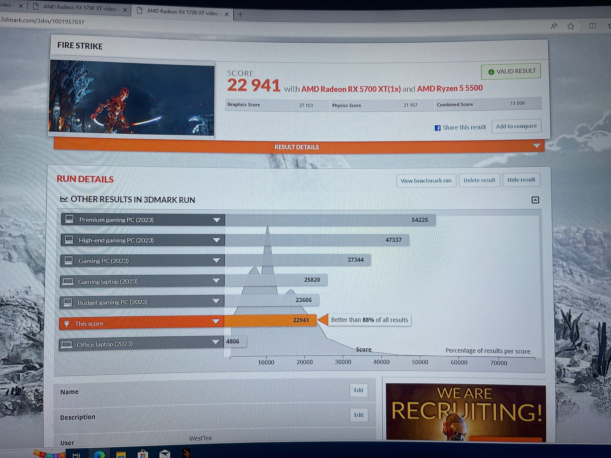 RX 5700XT + R5-5500