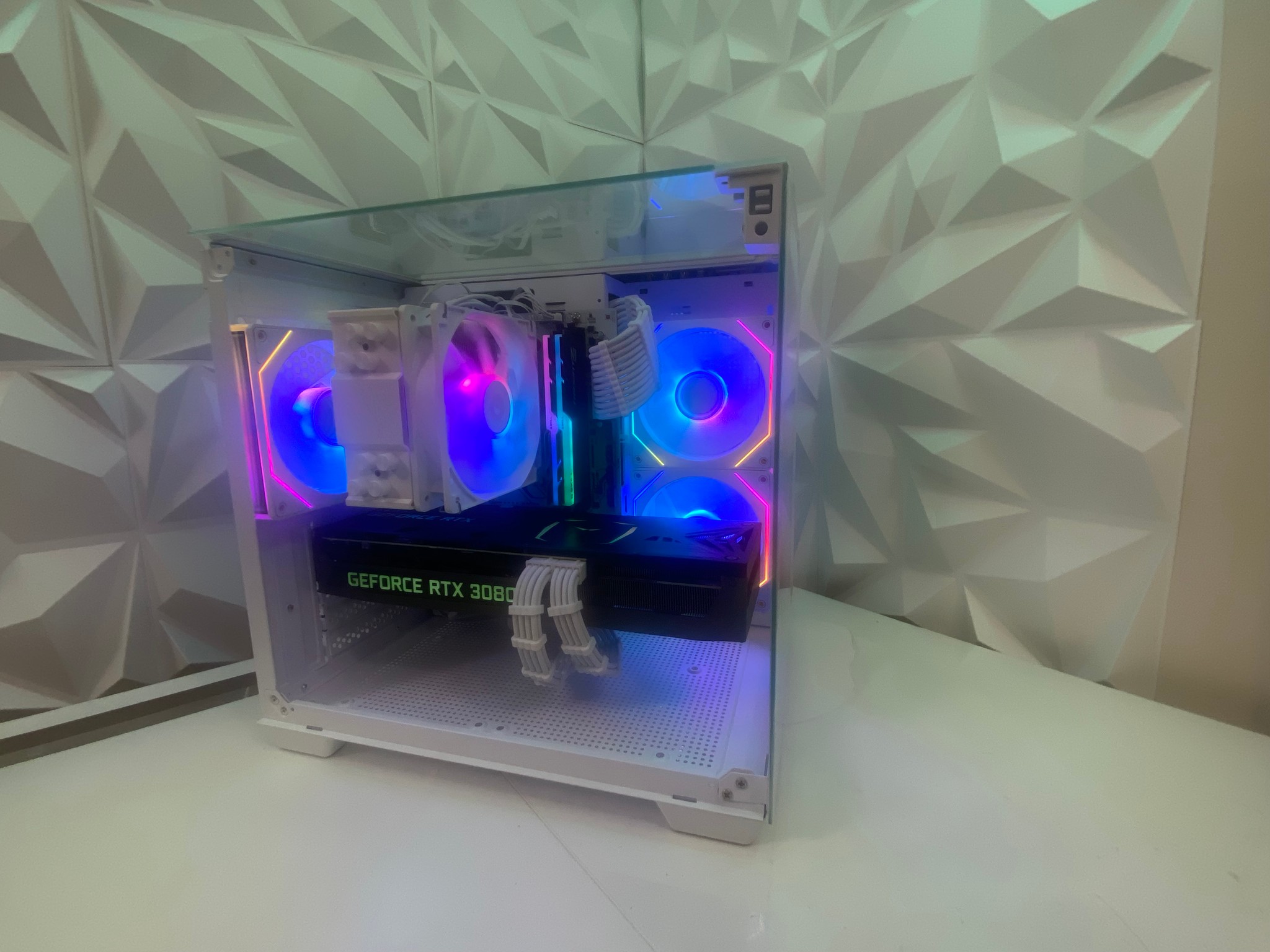 🎅🎅 White Elite Build – Ryzen 7 5700X + RTX 3080 10GB | 1440P/4K High FPS Ready