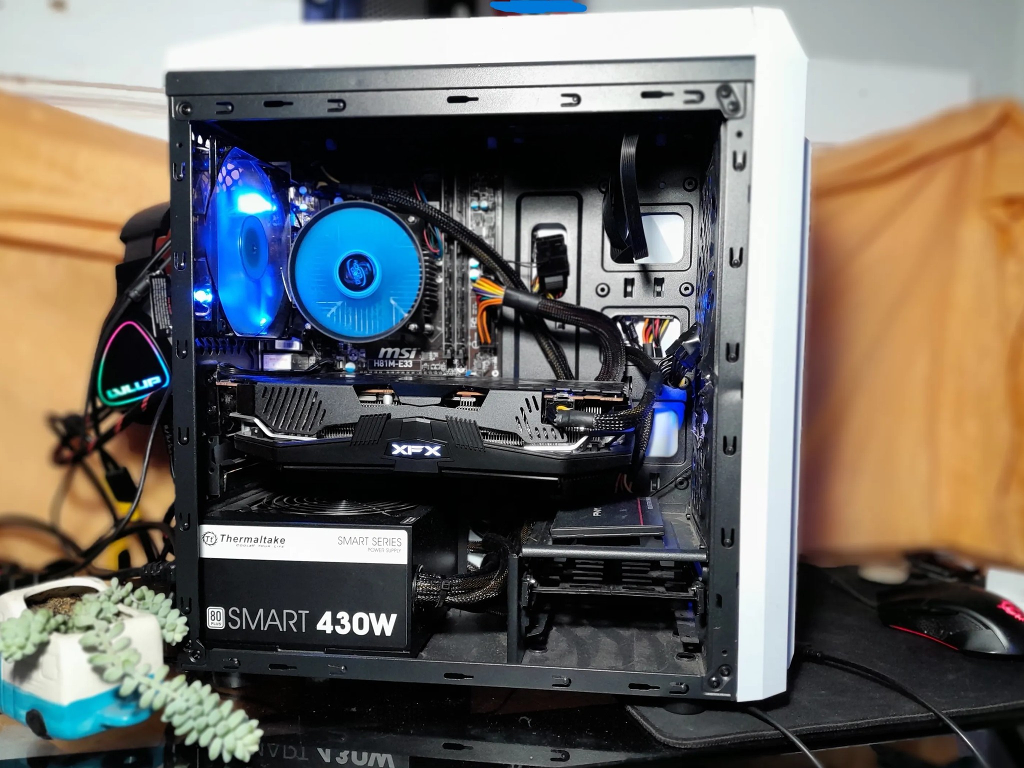AAA gaming pc! i7-4790k with RX 5600XT and 222 gb SSD. BONUS 60HZ TV! Fortnite, MW3 2023 ready!