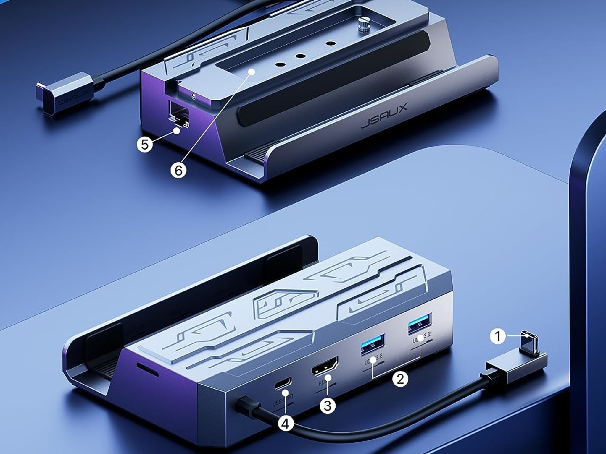 M.2 Docking Station JSAUX for Steam Deck / ROG Ally