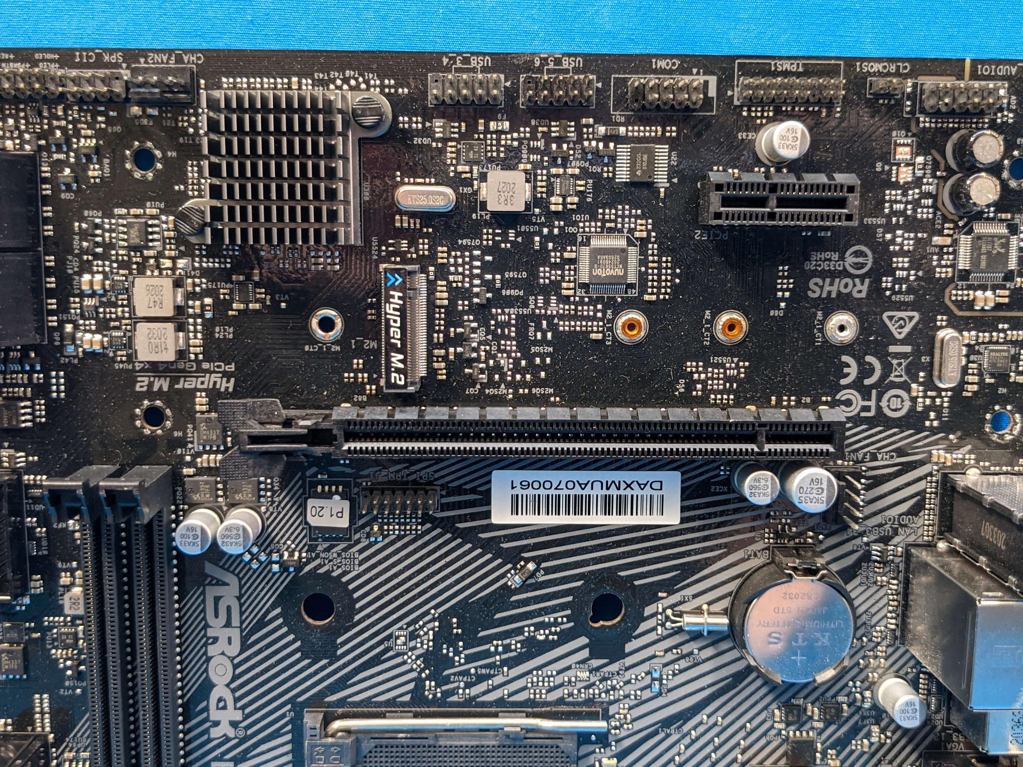 ASRock B550M-HDV REV. 1.02 AMD Socket AM4 DDR4 MicroATX Desktop Motherboard No I/O Shield