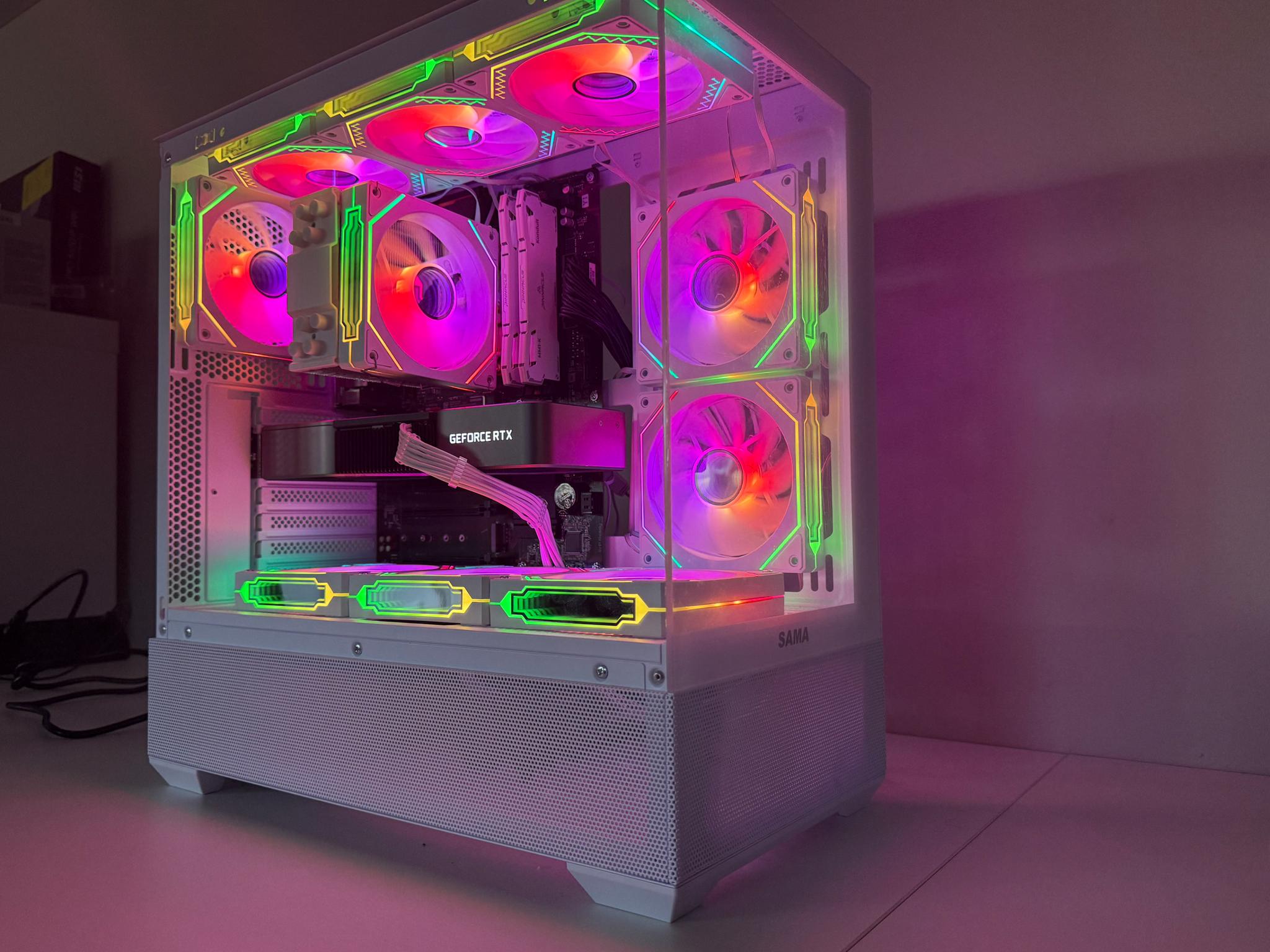 White RTX 3080 Gaming PC (Ryzen 7 5700 X3d)