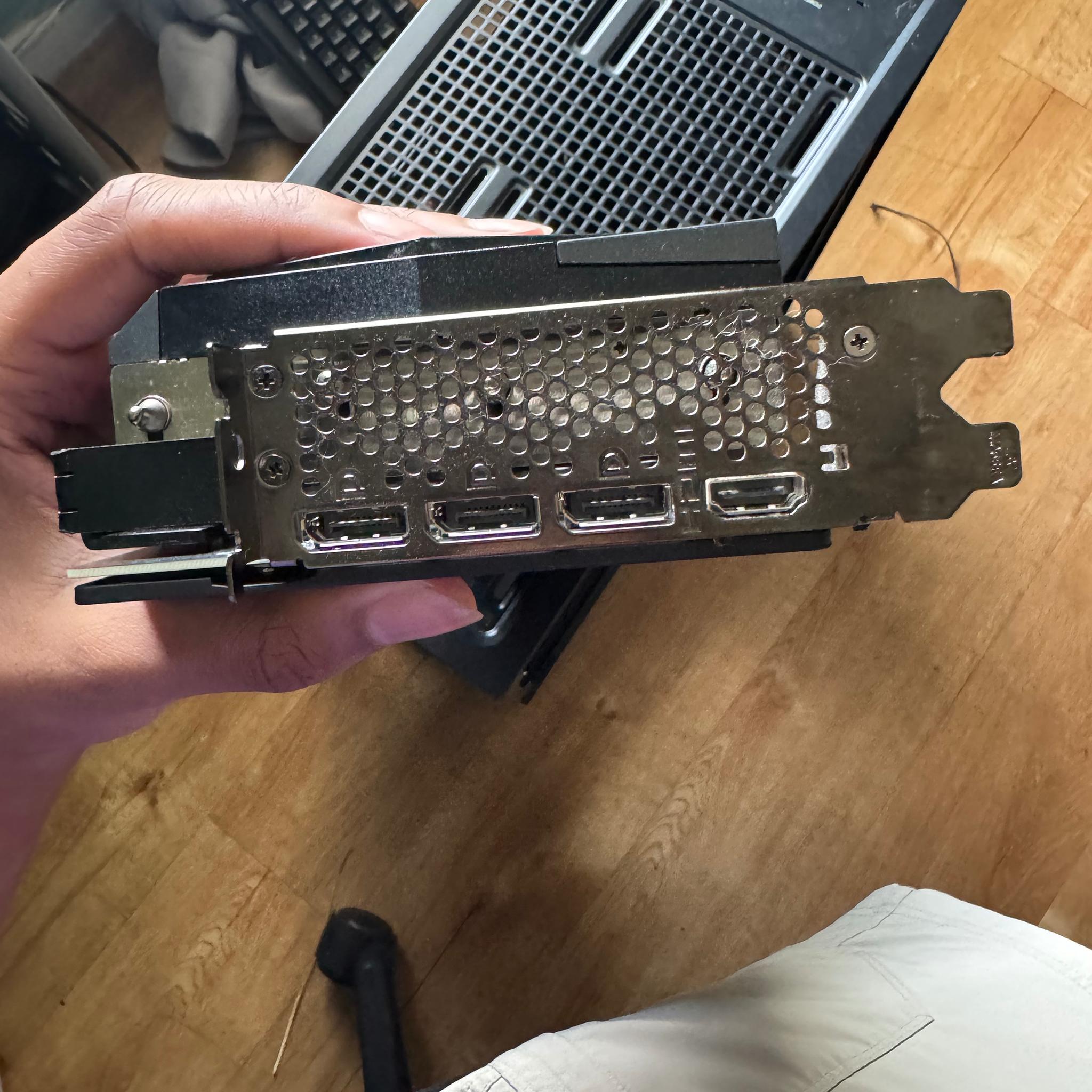 MSI RTX 3060 12gb GAMING X TRIO with Vertical GPU Mount