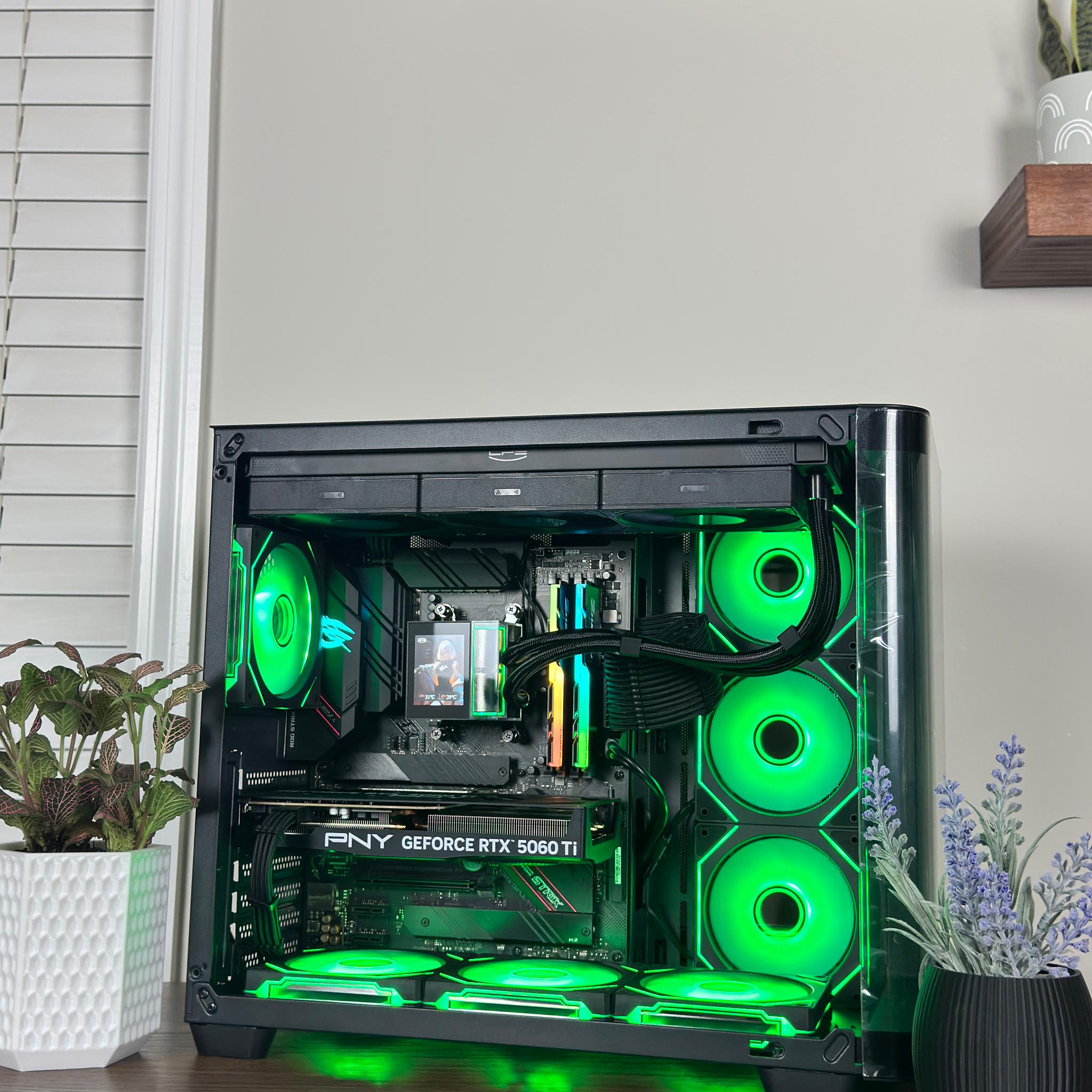 Ryzen 7 5800X | RTX 5060 Ti Gaming PC | 32 GB RAM | Smooth 1440p |  RGB + LCD AIO