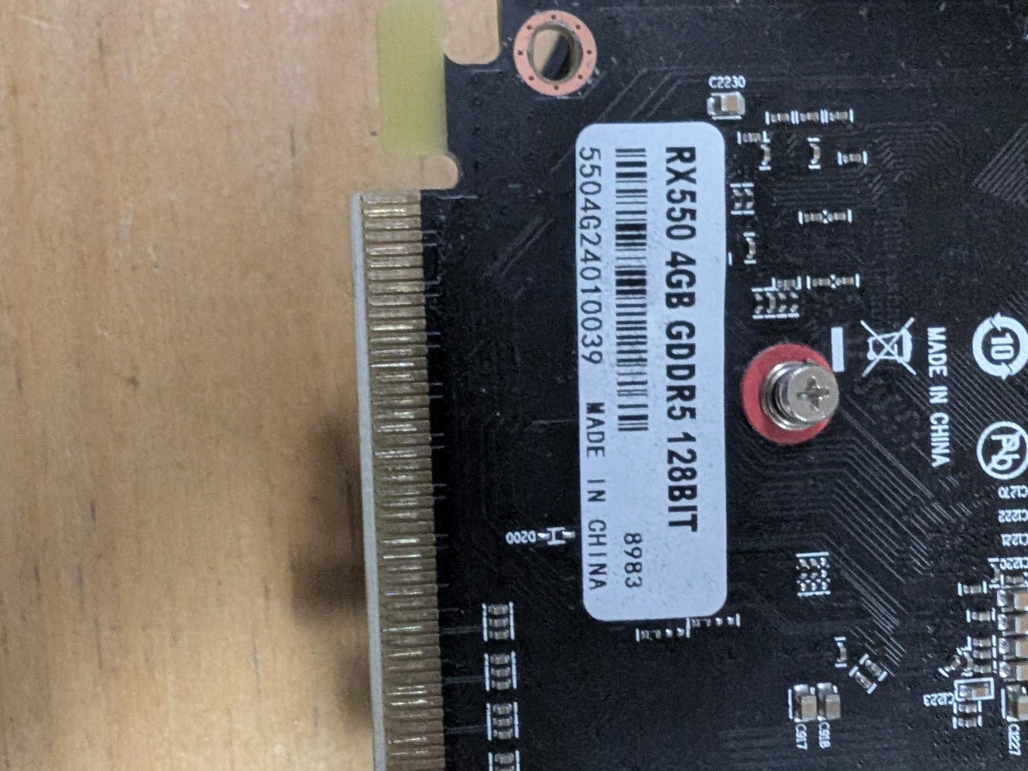 AMD RX 550 4GB