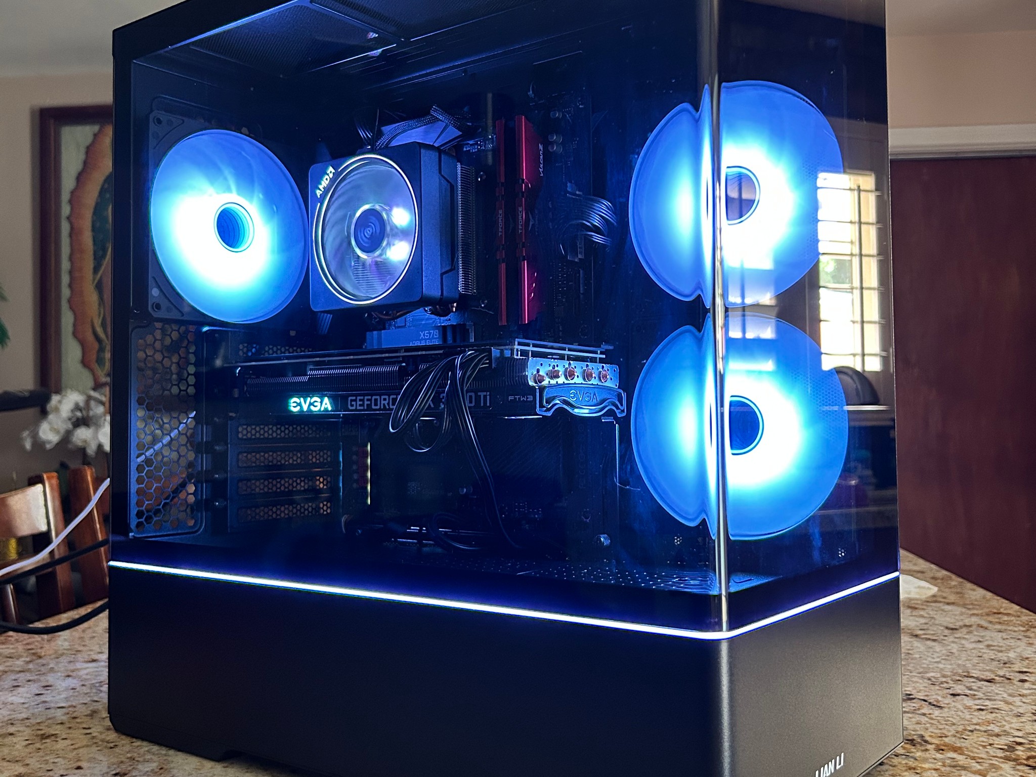 Black Gaming PC | RTX 3060Ti | RYZEN 5 3600 | 16GB RAM | 1TB SSD | ON BOARD WiFi + BT