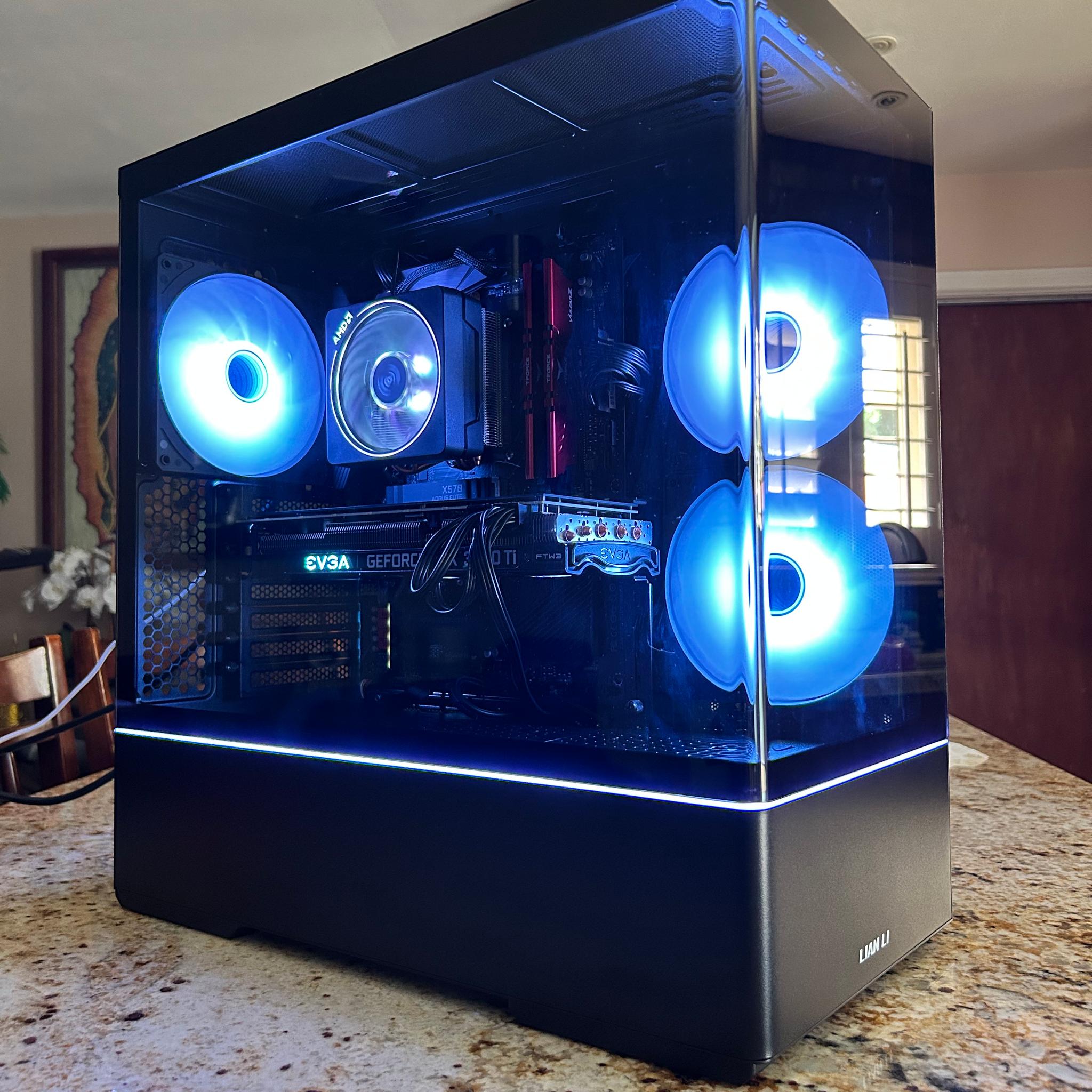 Black Gaming PC | RTX 3060Ti | RYZEN 5 3600 | 16GB RAM | 1TB SSD | ON BOARD WiFi + BT