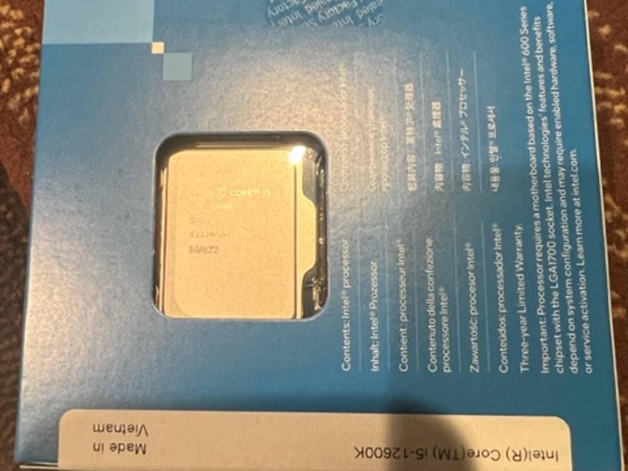 Intel i5 12600K 