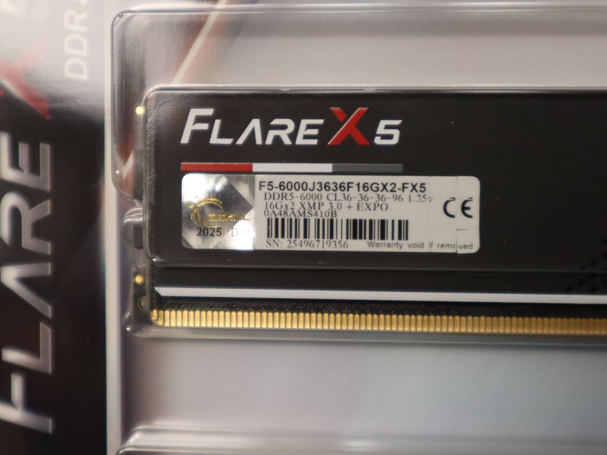 DDR5 Ram & Motherboard Combo - 32GB FlareX5 6000MT - ASUS TUF GAMING B650E-E WIFI