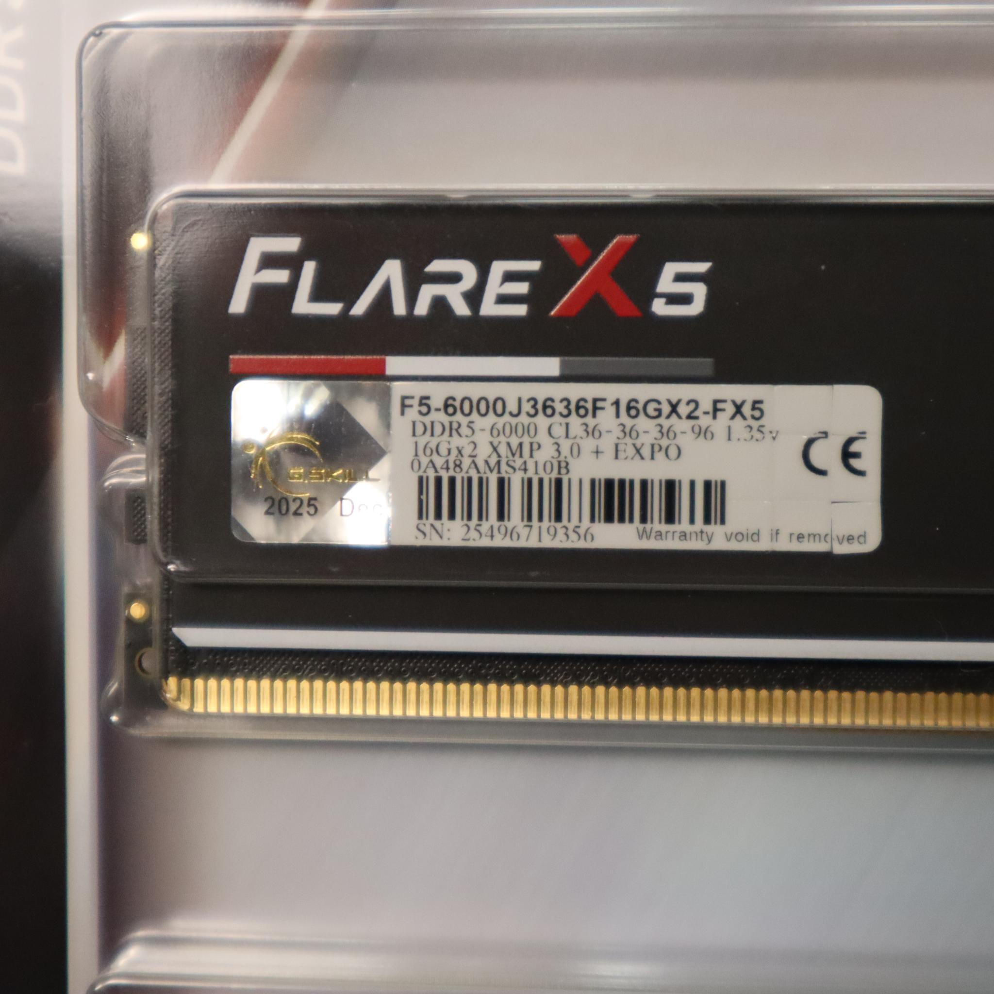 DDR5 Ram & Motherboard Combo - 32GB FlareX5 6000MT - ASUS TUF GAMING B650E-E WIFI