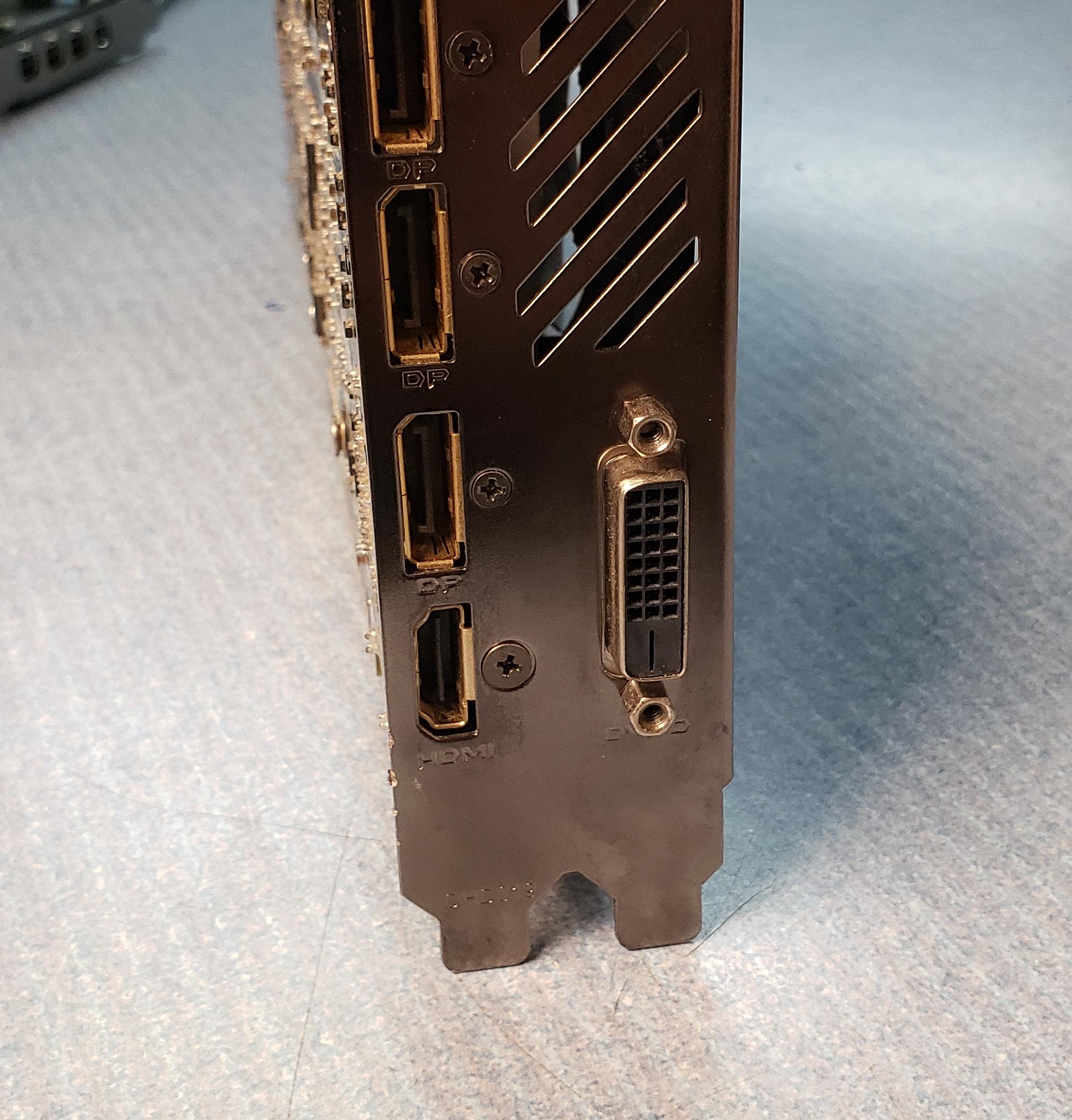 PNY GTX 1070 graphics card.