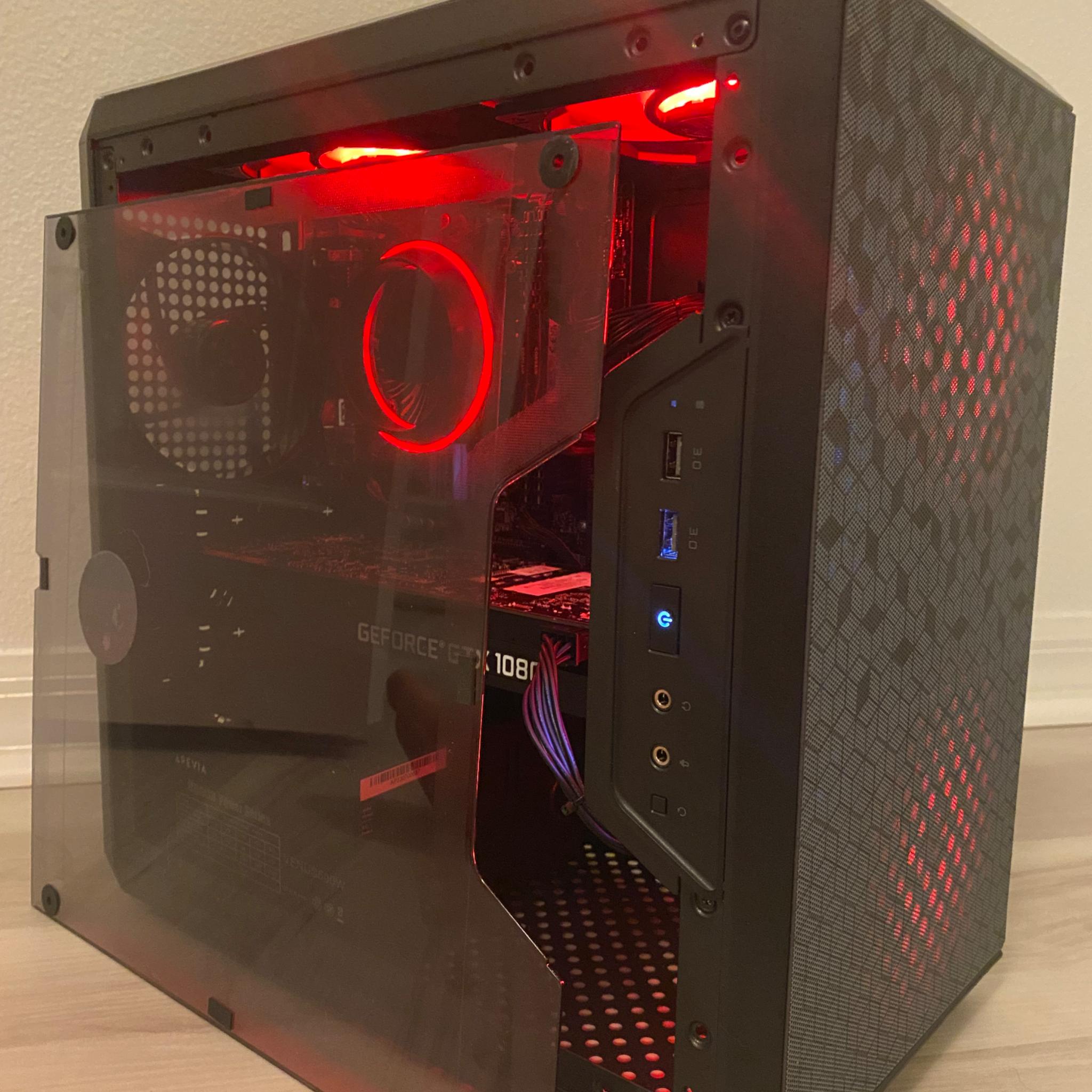 Gaming PC - GTX 1080, Intel i5-8600, 1TB SATA SSD, 500GB HDD, 16GB DDR4, Windows 10, ARGB, WiFi