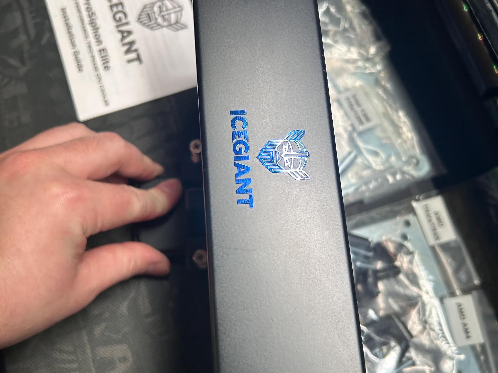 ICEGIANT PROSIPHON ELITE CPU COOLER SUPPORTS AM4, AM5, TR4, LGA - USED NO FANS