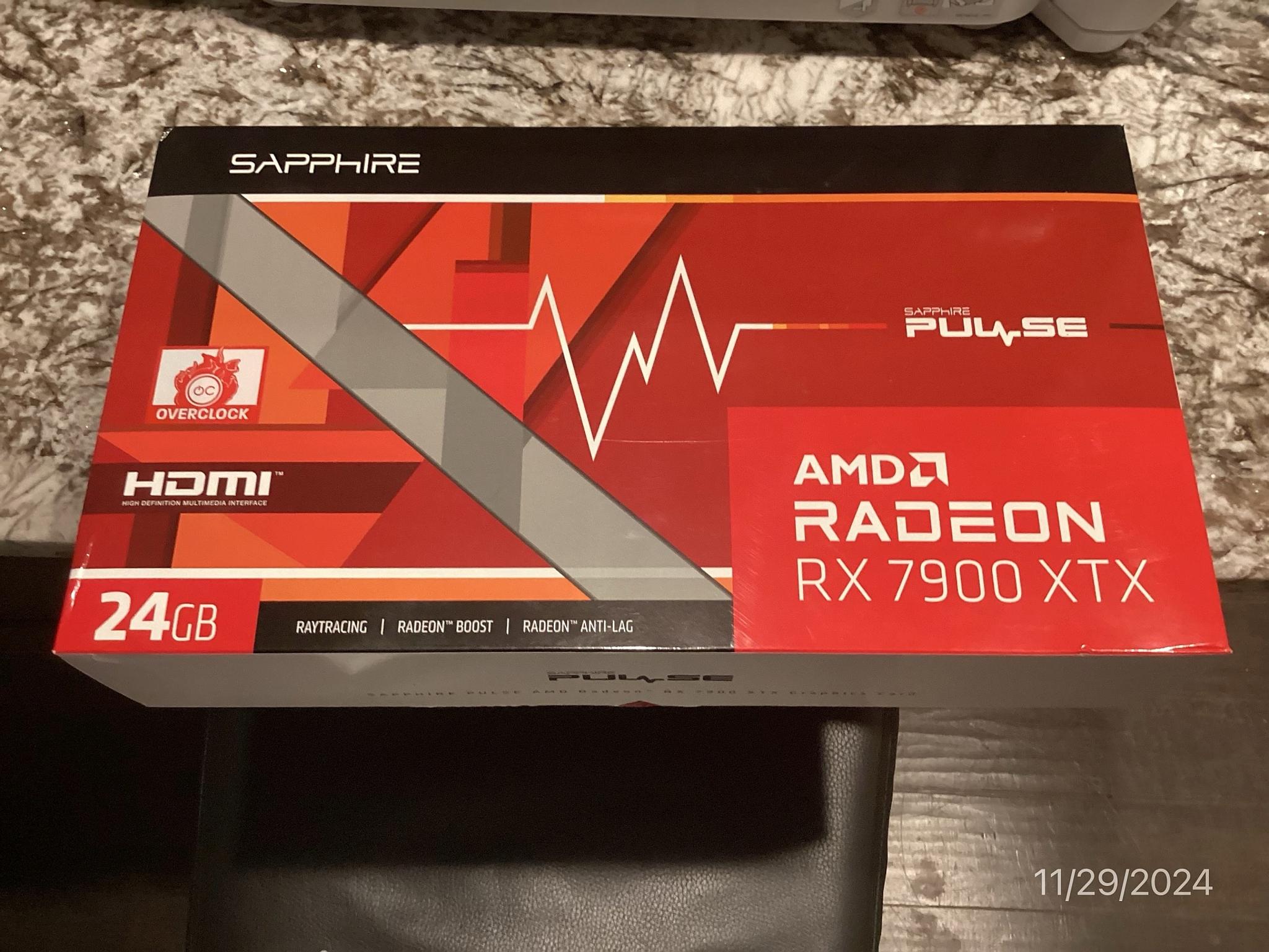 ++ NEW in box ++ Sapphire Pulse Radeon RX 7900 XTX Graphics Card