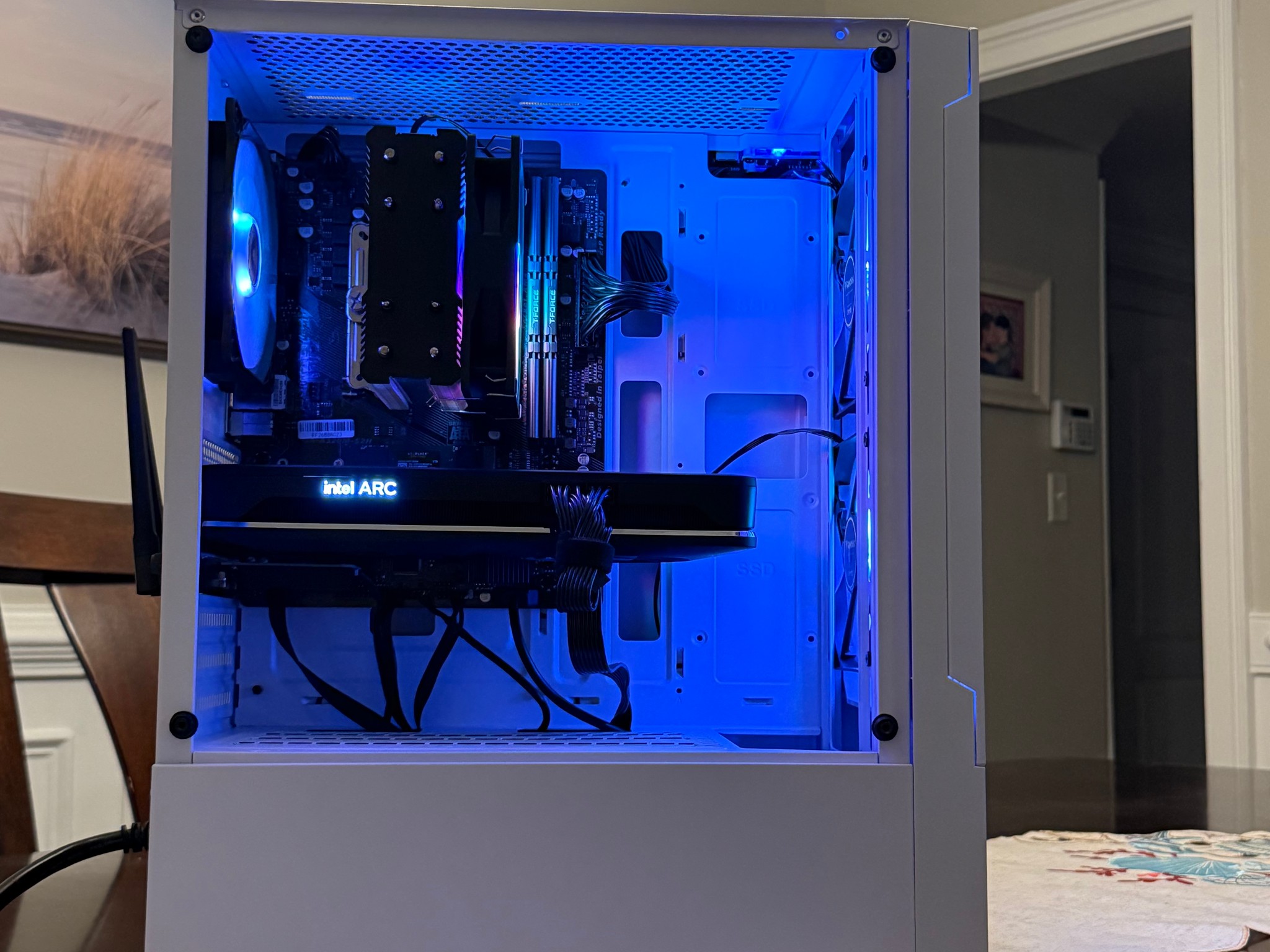 Intel ARC A750 8GB | Ryzen 5 5600G | 32GB DDR4 | 1TB NVMe | Win11 | WiFi | 1080P Gaming PC