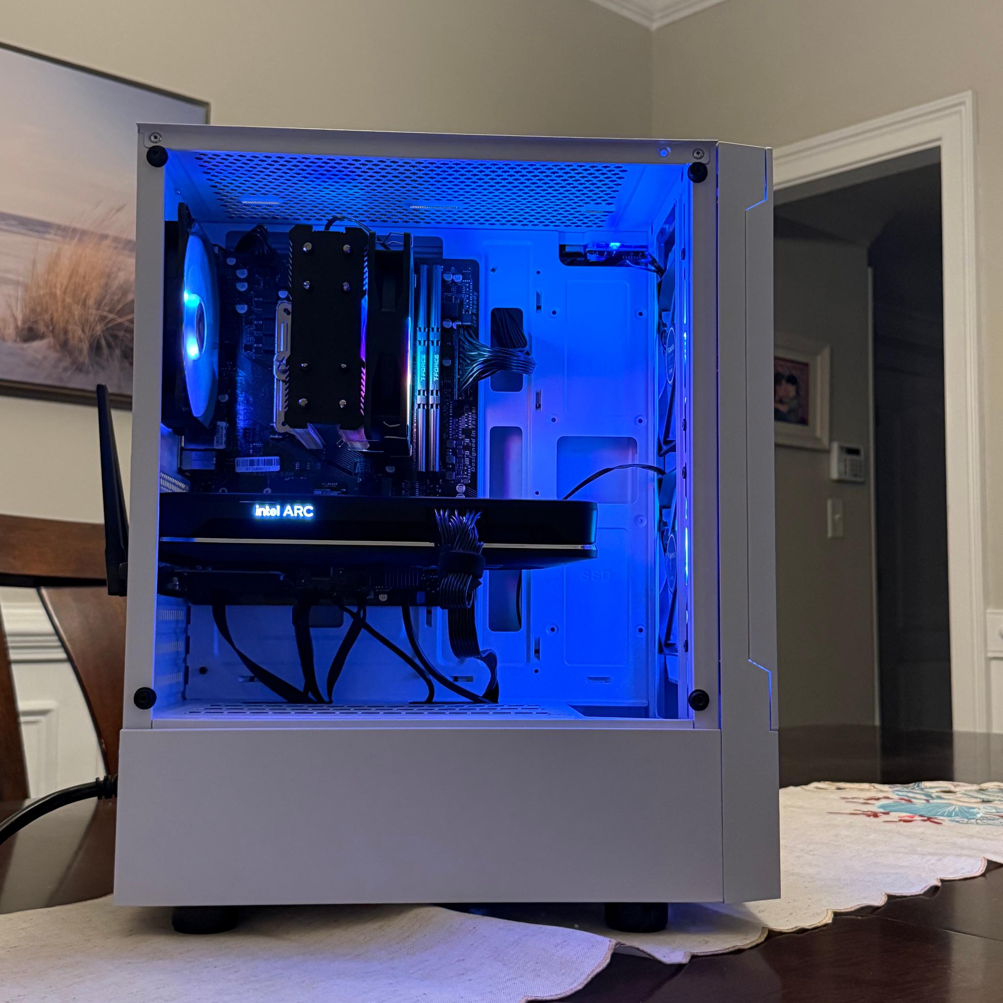 Intel ARC A750 8GB | Ryzen 5 5600G | 32GB DDR4 | 1TB NVMe | Win11 | WiFi | 1080P Gaming PC