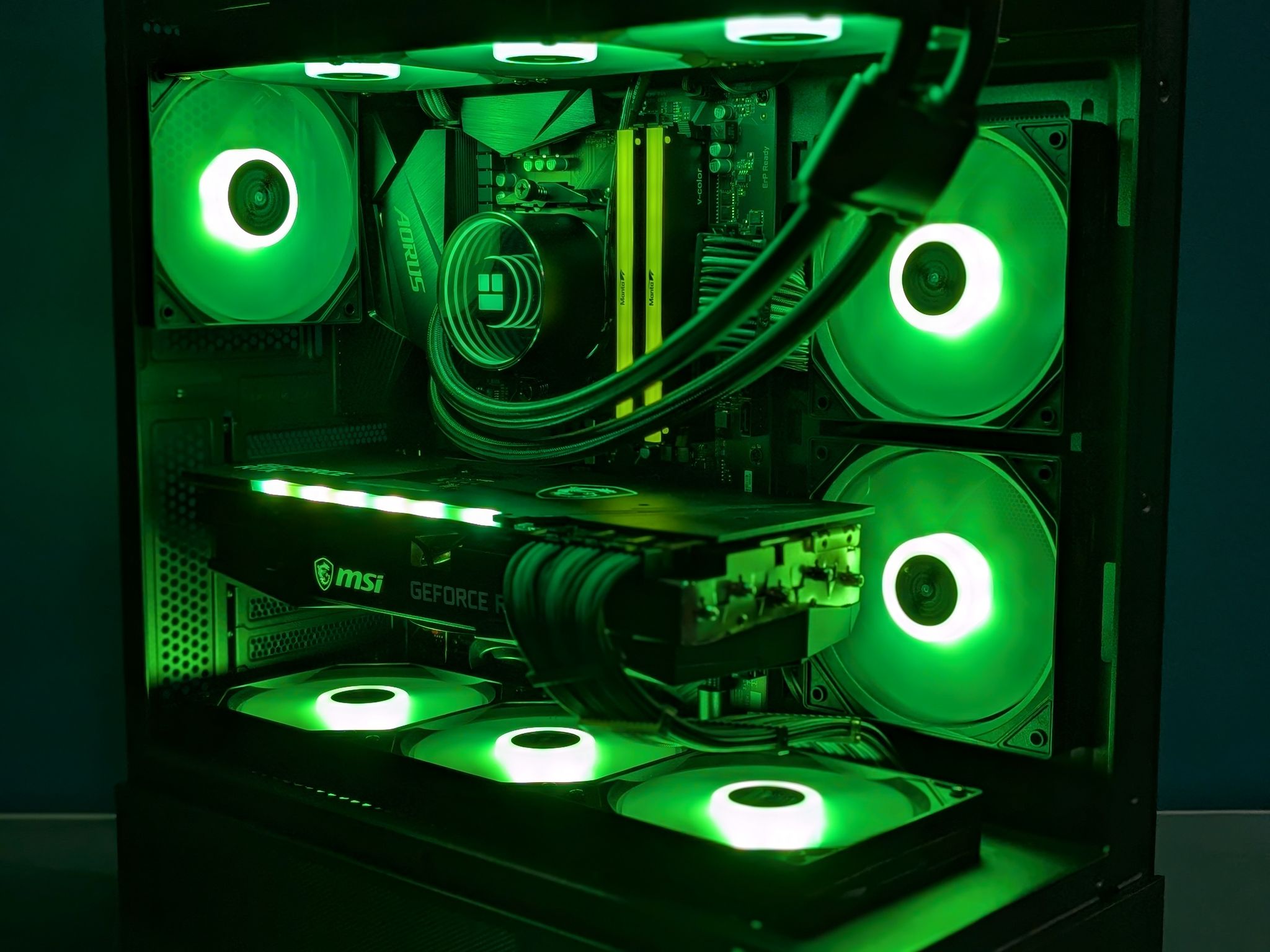 Panoramic RGB Gaming PC | RTX 3080 | Ryzen 7 5800XT | 32GB RAM | AIO Liquid Cooled