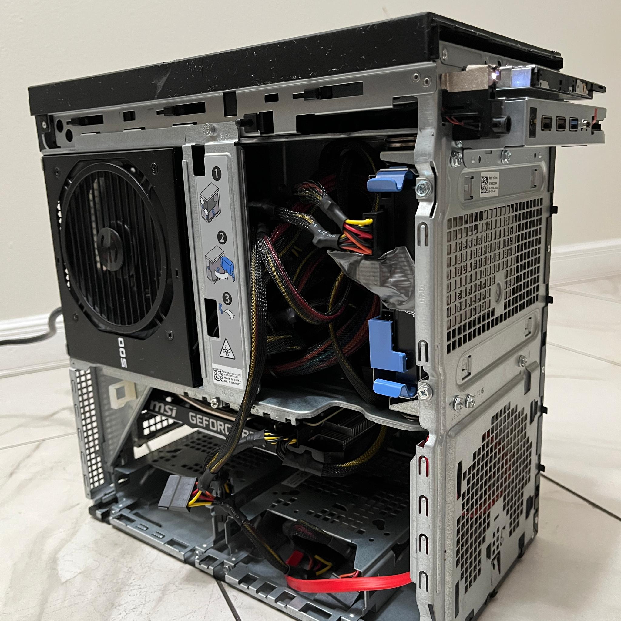 NVIDIA RTX 2070, Intel i5-8500, 16GB RAM,3.2TB Storage- Dell Gaming PC w/Wi-Fi & BT(Missing F Plate)