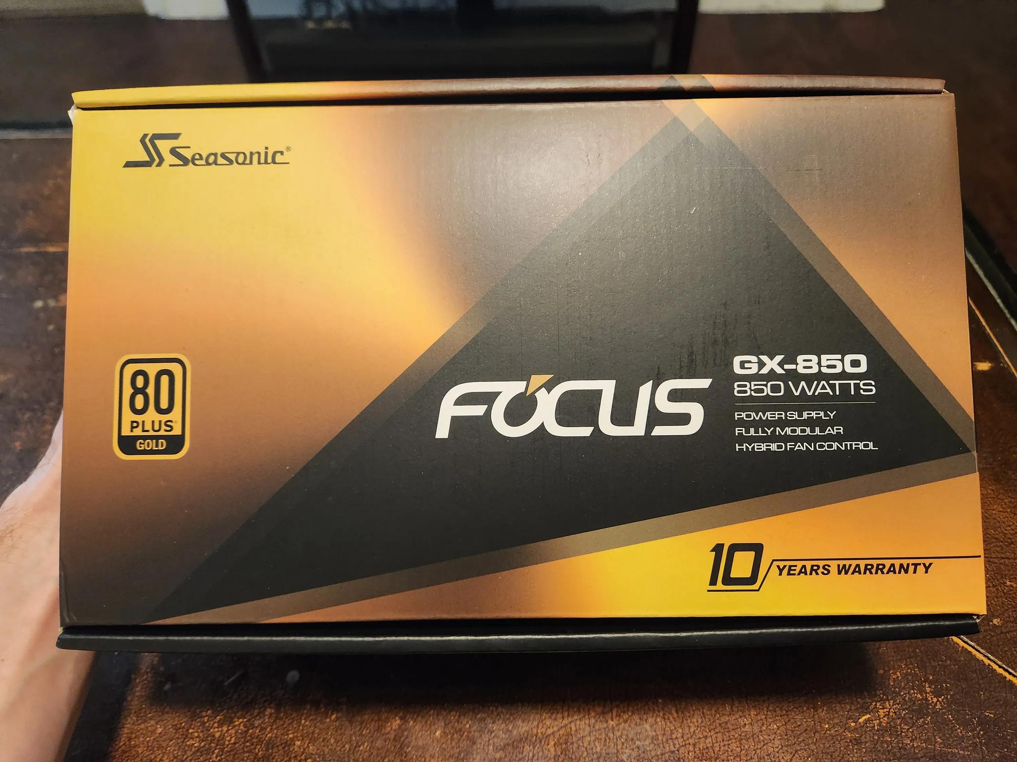 SeaSonic FOCUS GX 850 W 80+ Gold Certified Fully Modular ATX Power Supply