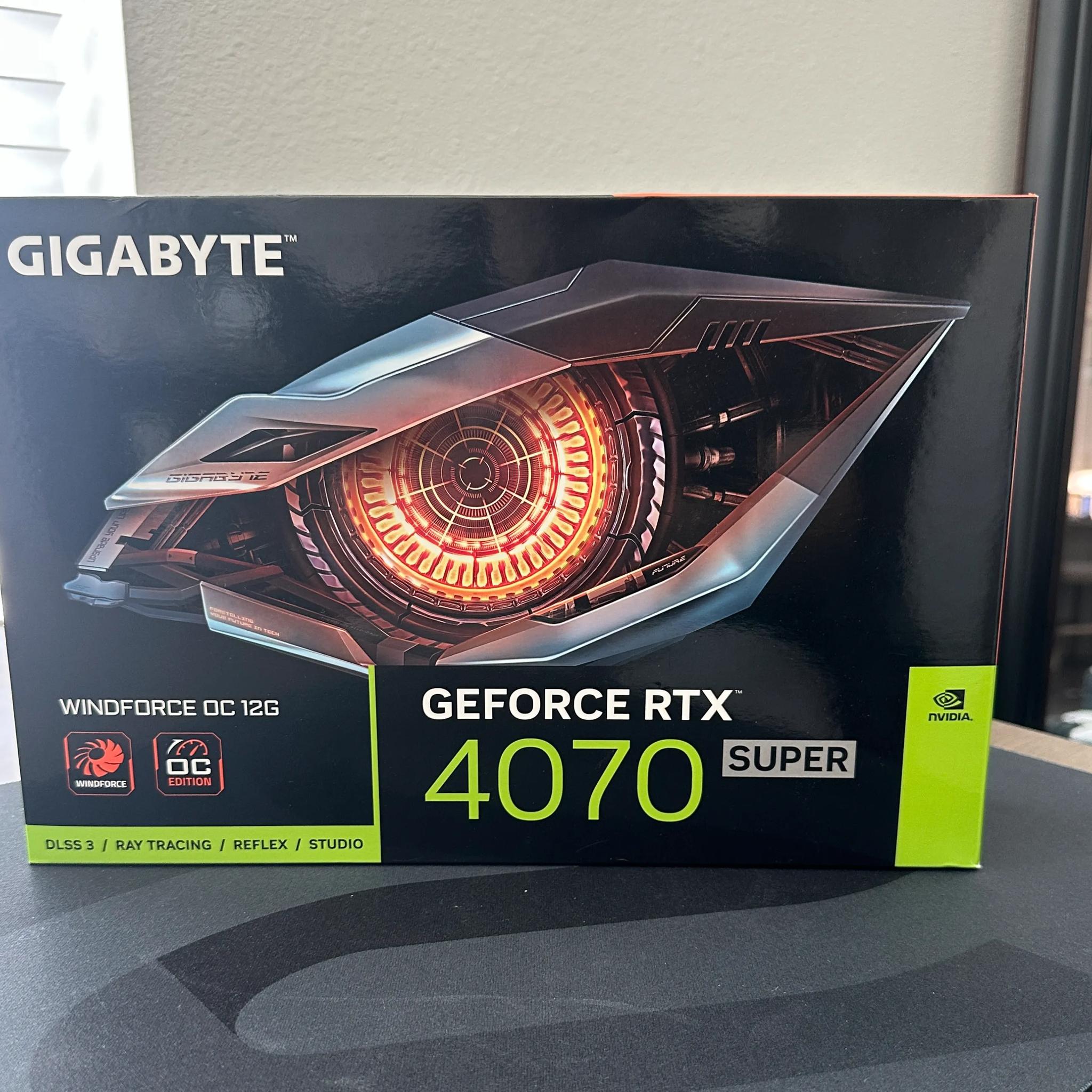 Gigabyte GeForce RTX 4070 Super WindForce OC 12GB GDDR6X NVIDIA Graphics Card