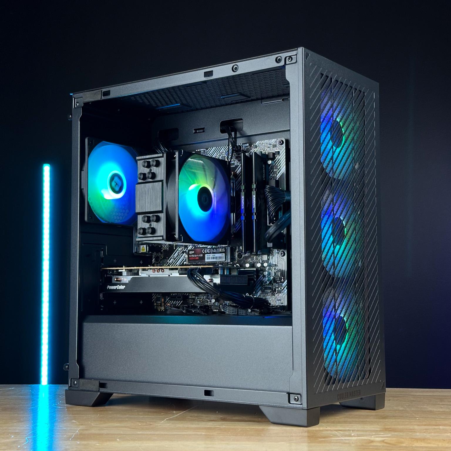 AES LC800 - Ryzen 5 5600 - RX7600 - 32gb DDR4 - 1tb NVMe Gaming PC
