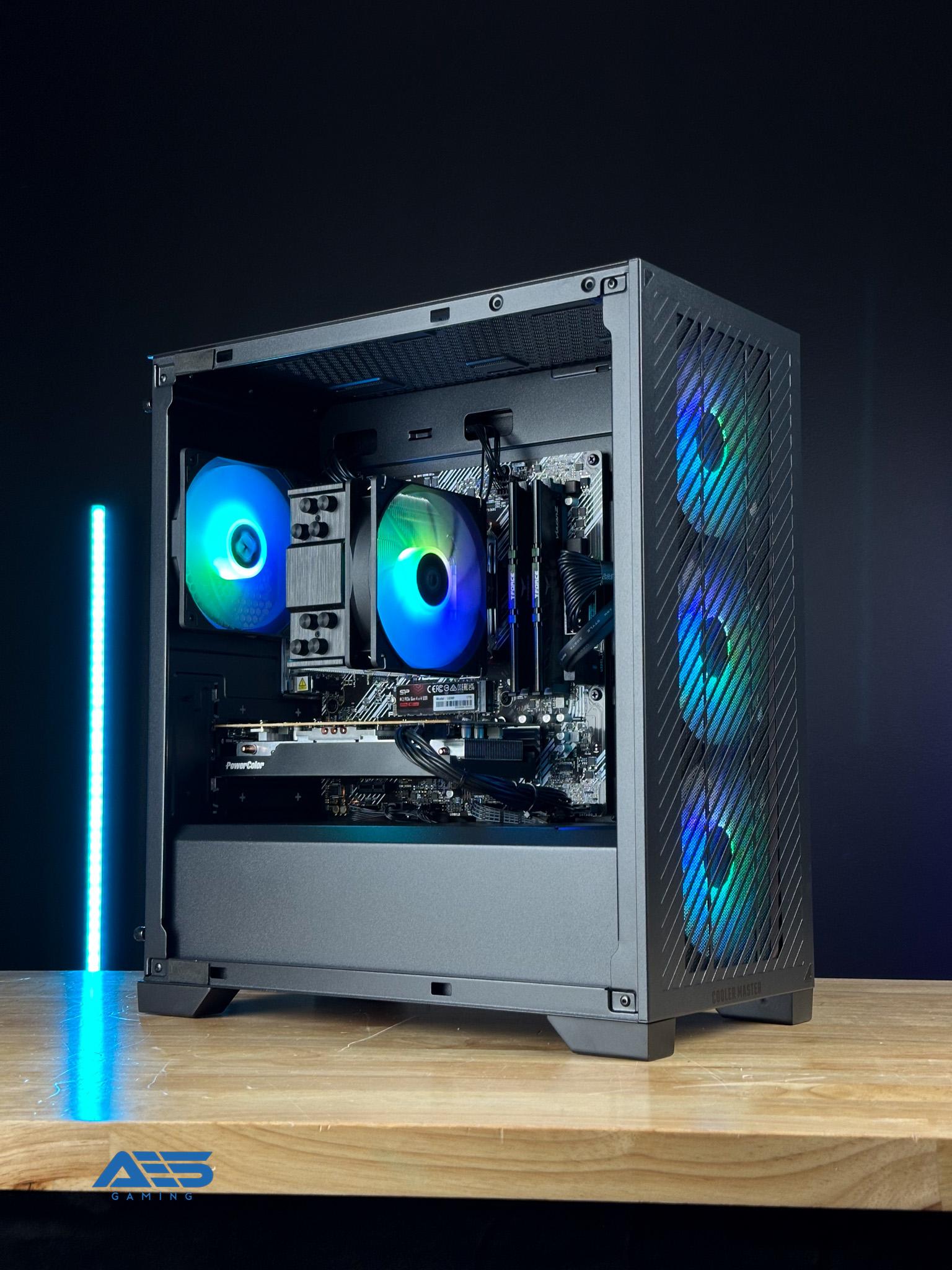 AES LC800 - Ryzen 5 5600 - RX7600 - 32gb DDR4 - 1tb NVMe Gaming PC