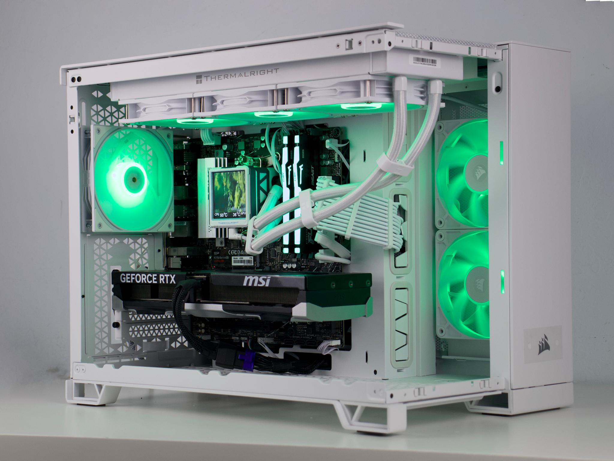 ☁️ Clean White PC | RTX 5070 12GB, Ryzen 5 7600X, 32GB DDR5, 1TB NVMe, LCD AIO | Gaming PC ☁️