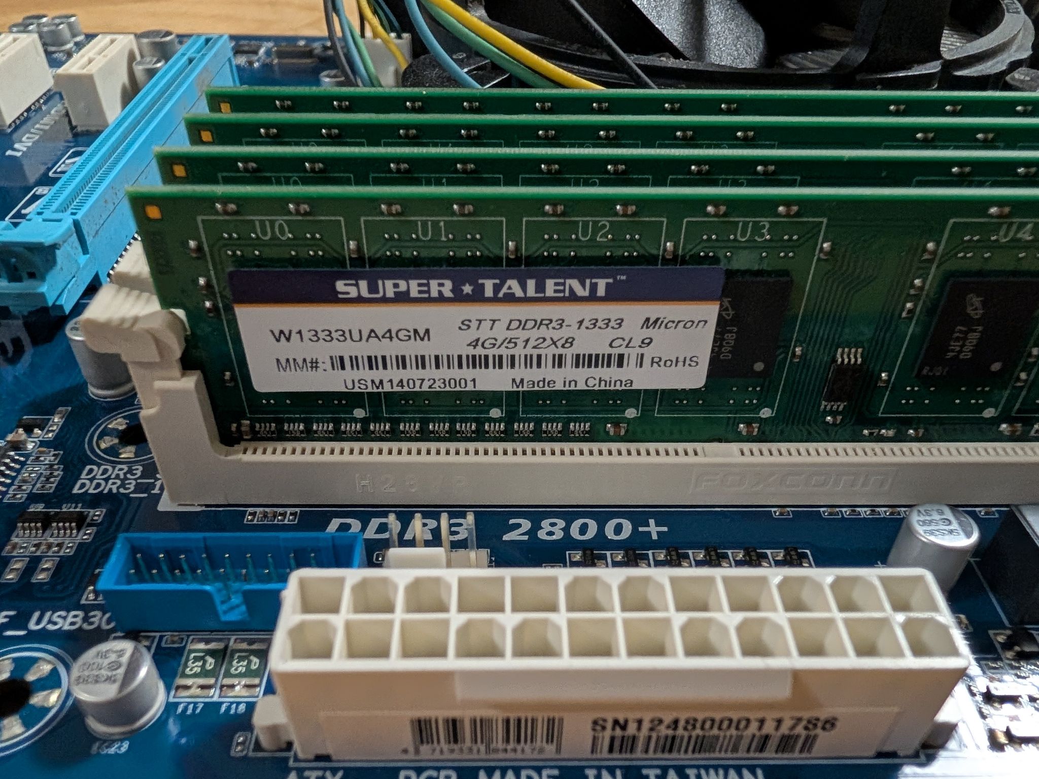 Core i7 3770 + Z77 motherboard + 16GB DDR3 + Nvidia GT210 1GB