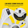 Corsair iCUE QL120 RGB 120mm PWM White Fan