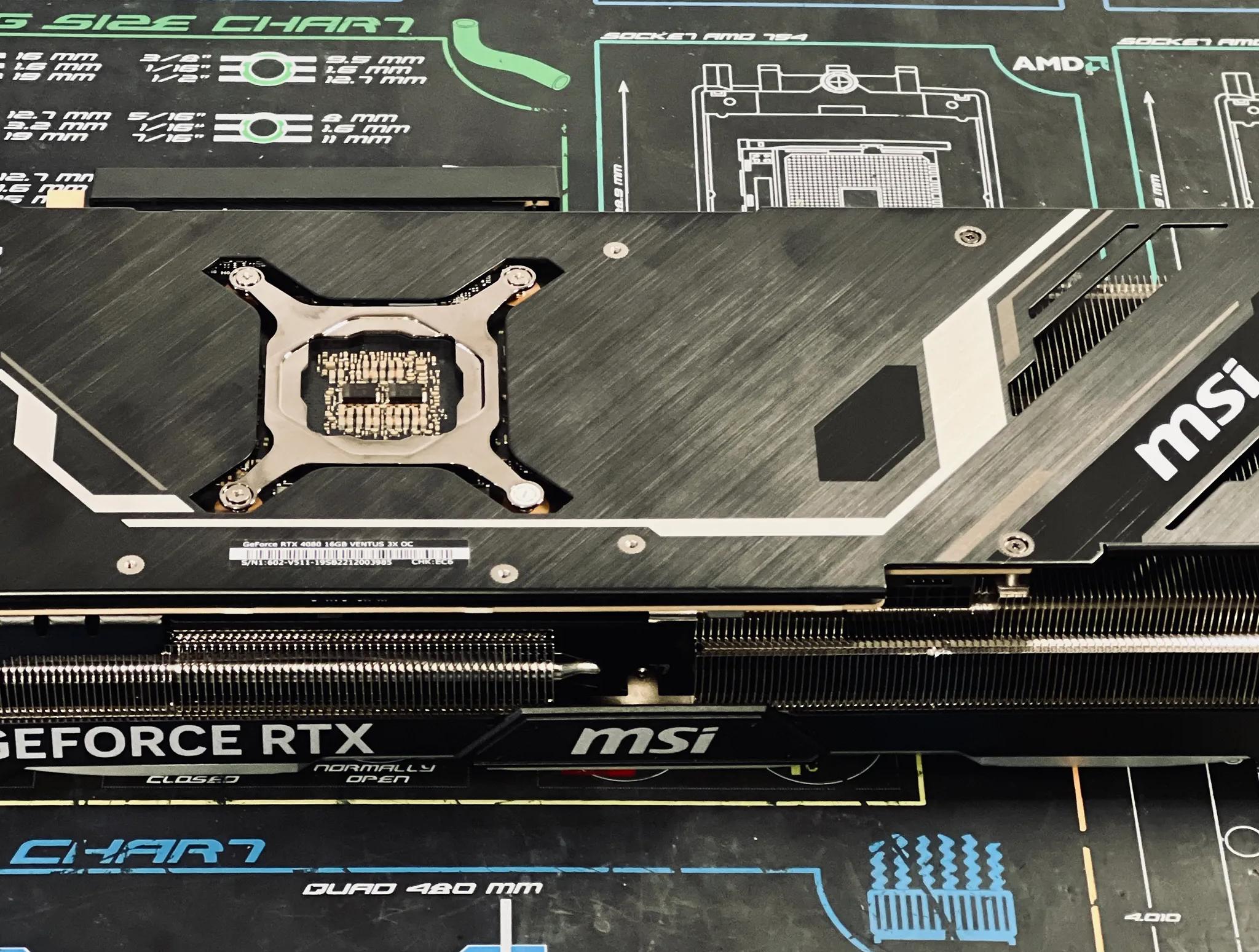 MSI RTX 4080 Ventus 3X OC - new, open box