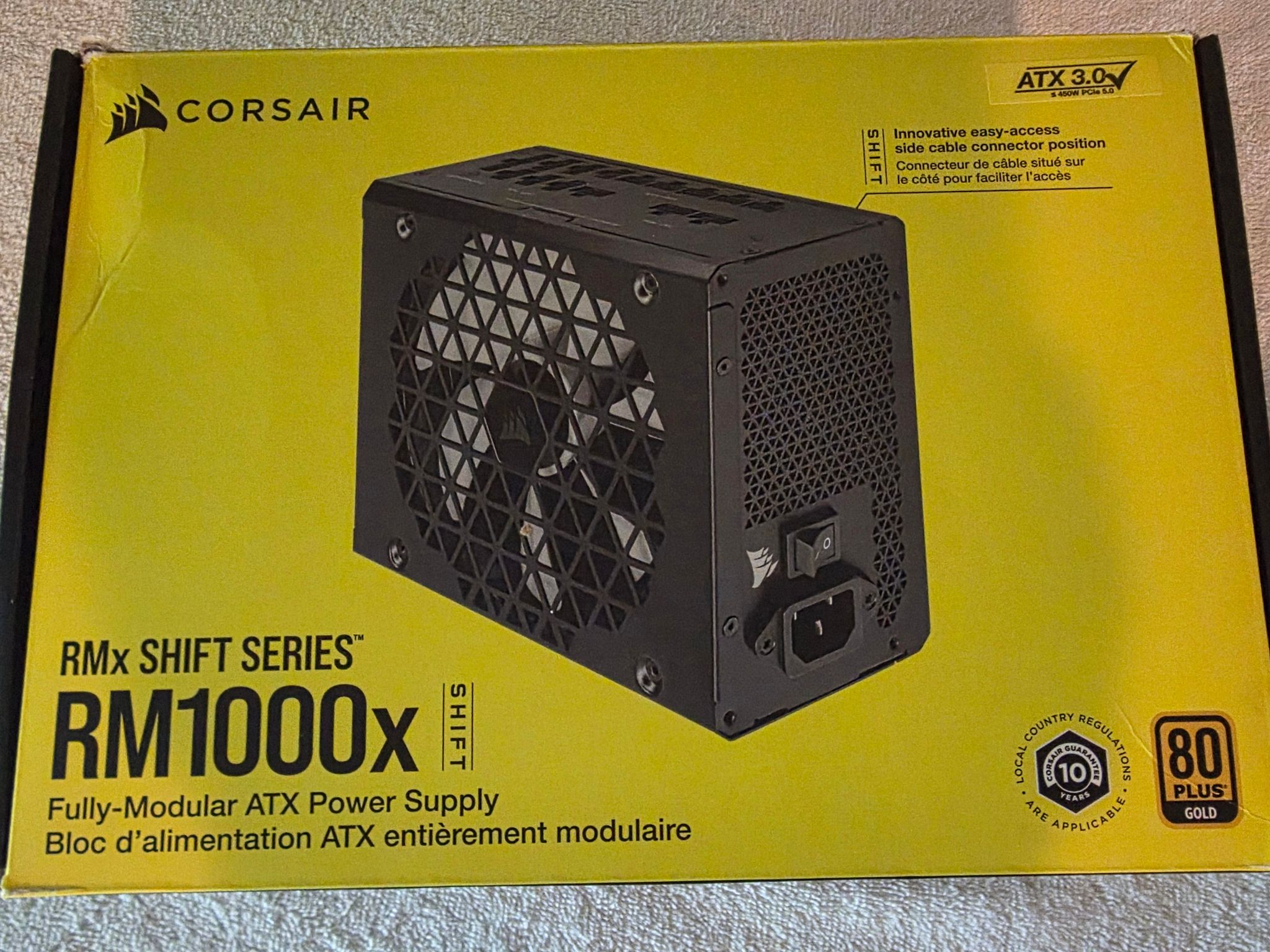 CORSAIR RMx SHIFT Series RM1000x Fully Modular ATX Power Supply