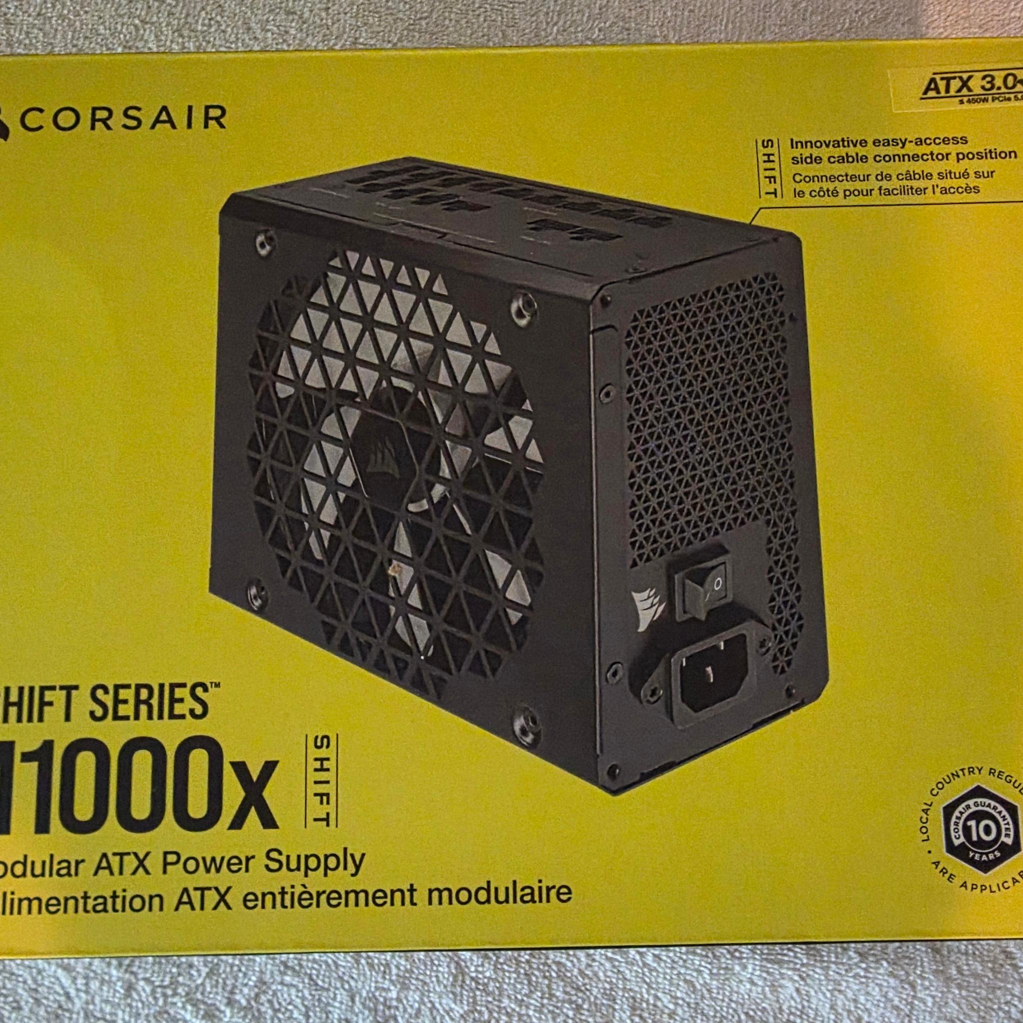 CORSAIR RMx SHIFT Series RM1000x Fully Modular ATX Power Supply