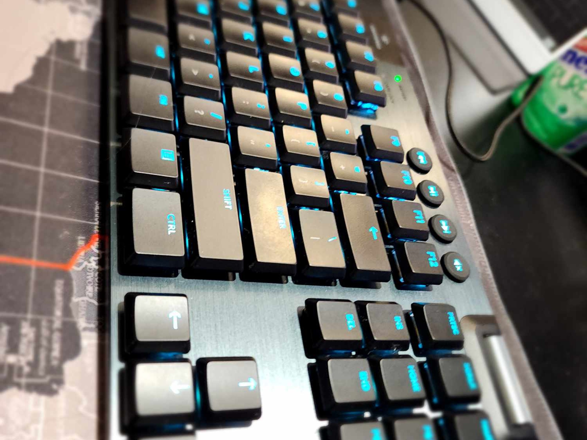 Logitech - G915 LIGHTSPEED TKL Mechanical GL Tactile Switch Gaming Keyboard