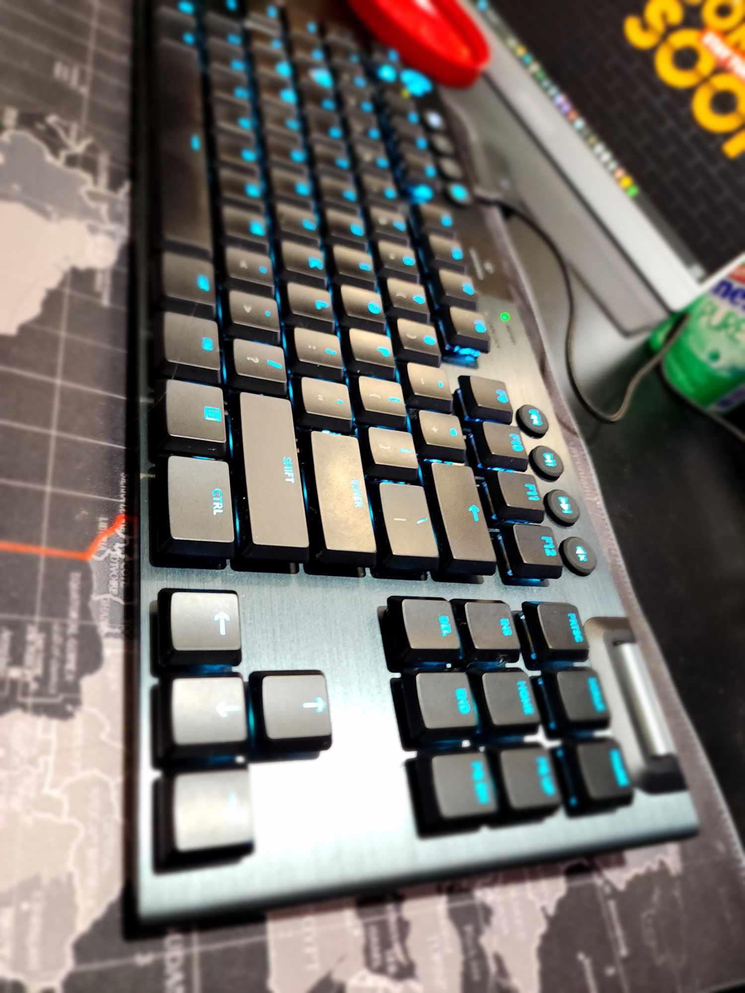 Logitech - G915 LIGHTSPEED TKL Mechanical GL Tactile Switch Gaming Keyboard