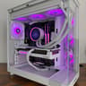 🤍 All White Build — RX 9060 XT 16GB | Ryzen 7 5700X3D | 32GB RGB | Kraken Elite LCD 🤍
