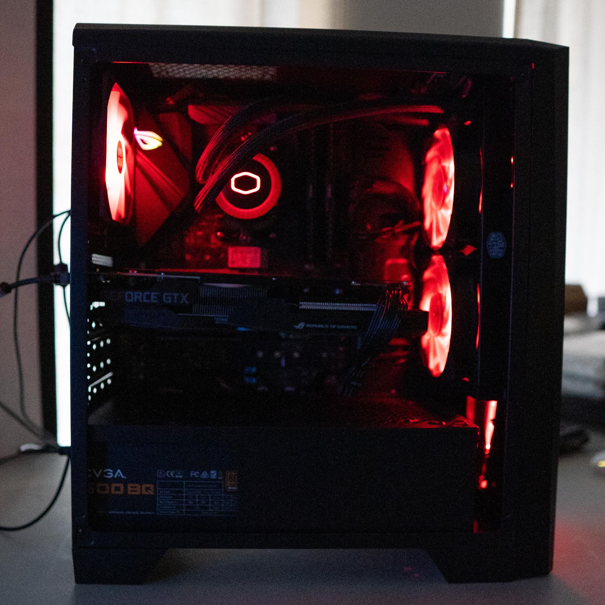 🩸⚫ | GTX 1660 Ti | RYZEN 7 2700X | 16GB DDR4 RAM | 256GB NVME SSD + 1TB HDD | Ruby Rocket 4.0