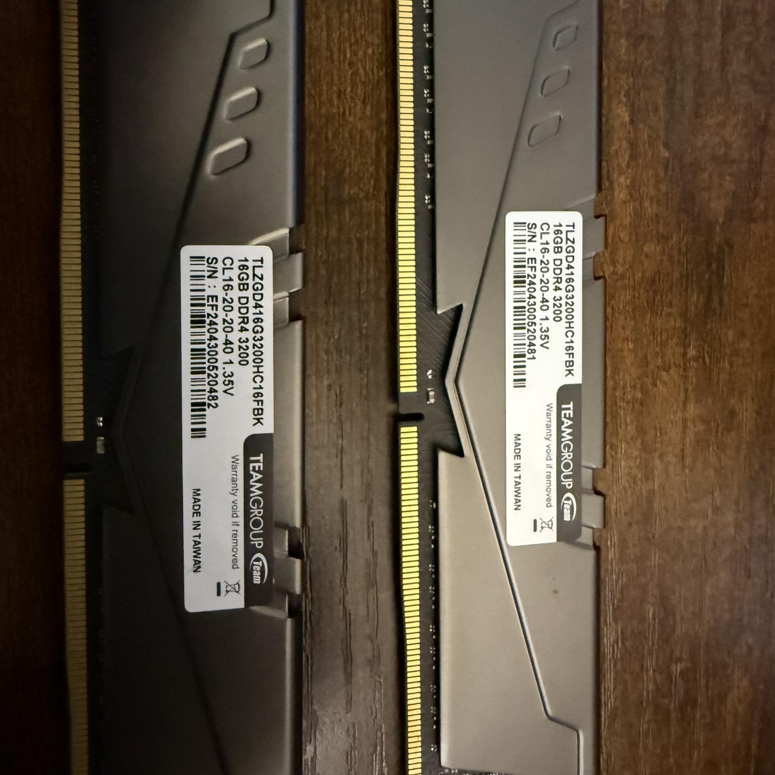 TEAMGROUP T-Force Vulcan Z DDR4 32GB Kit (2x16GB) 3200MHz (PC4-25600) CL16