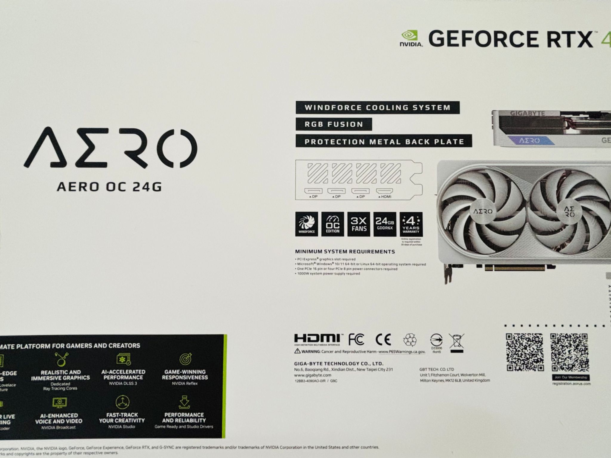 4090 Graphic card white