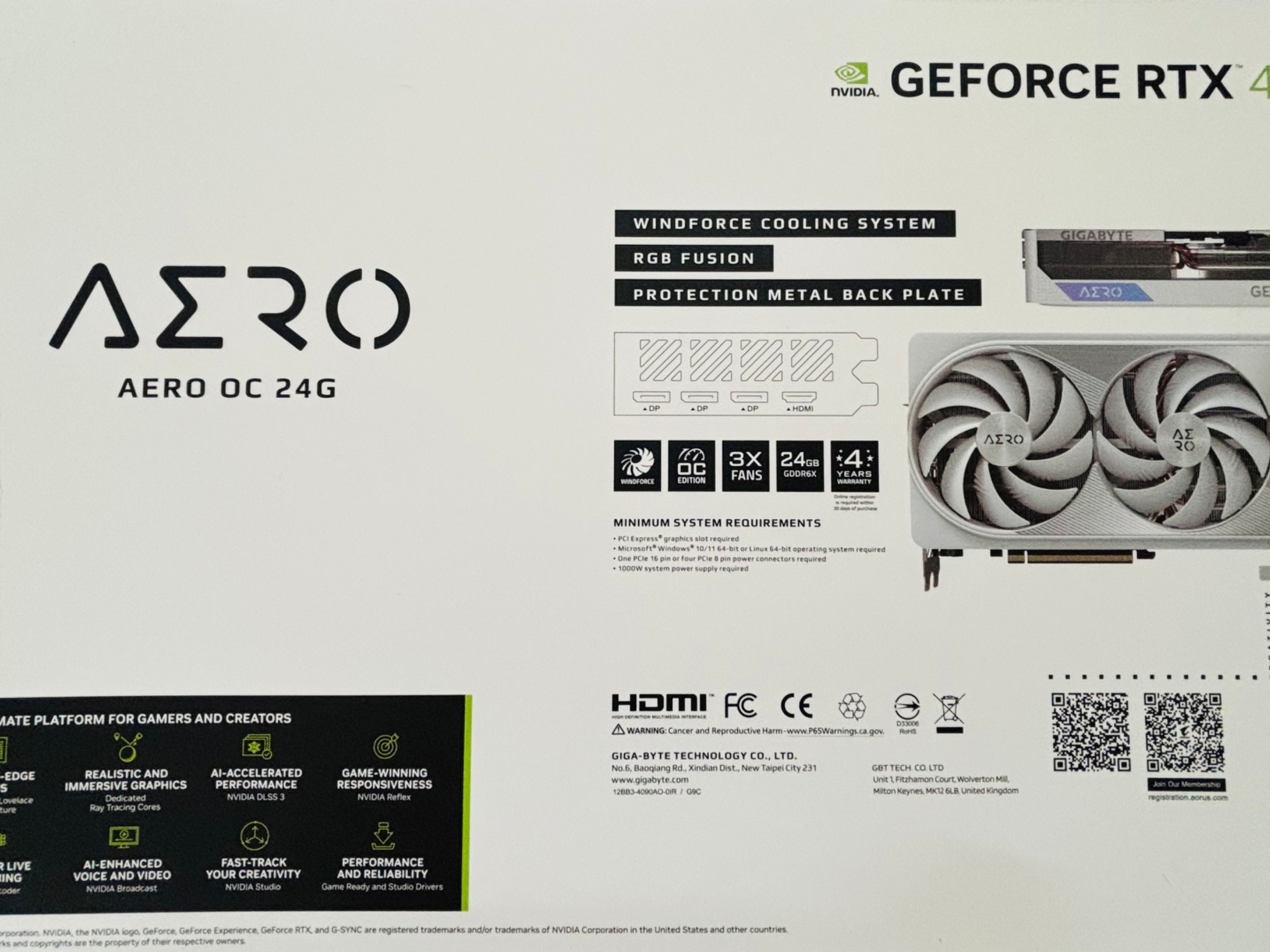 4090 Graphic card white
