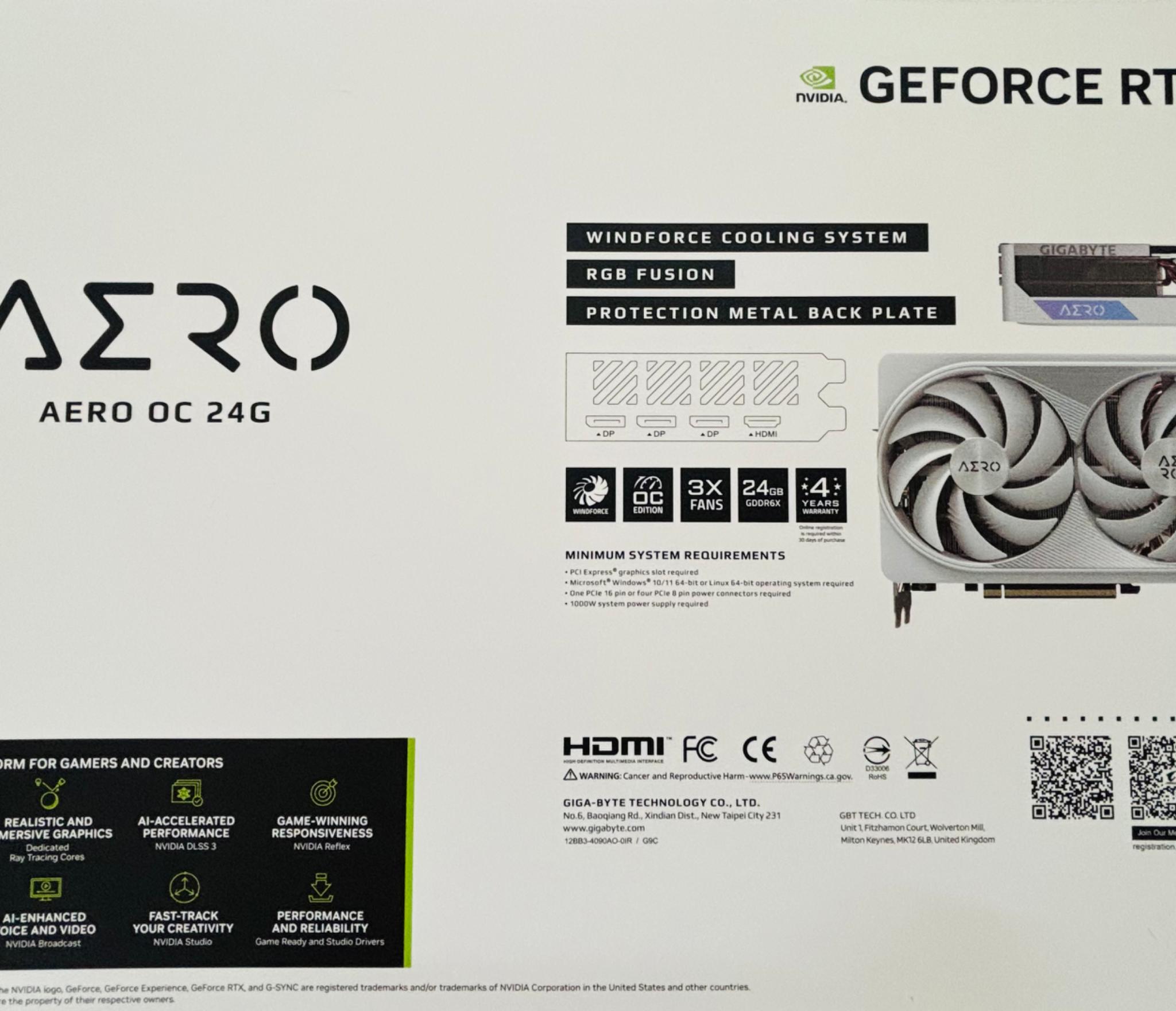 4090 Graphic card white