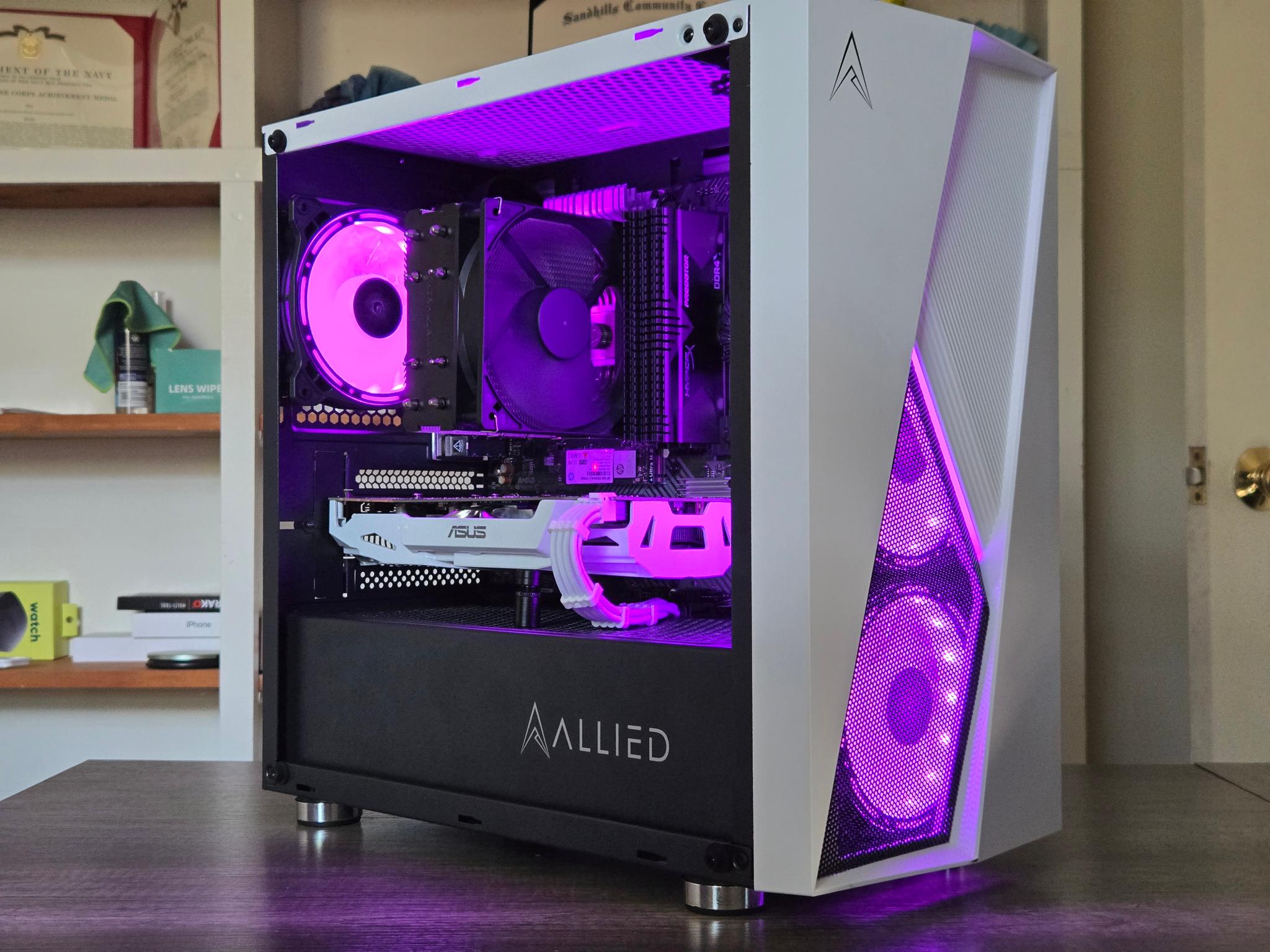 Black + White Gaming PC | Ryzen 5 2600 | GTX 1070 8GB | 16GB | 1TB