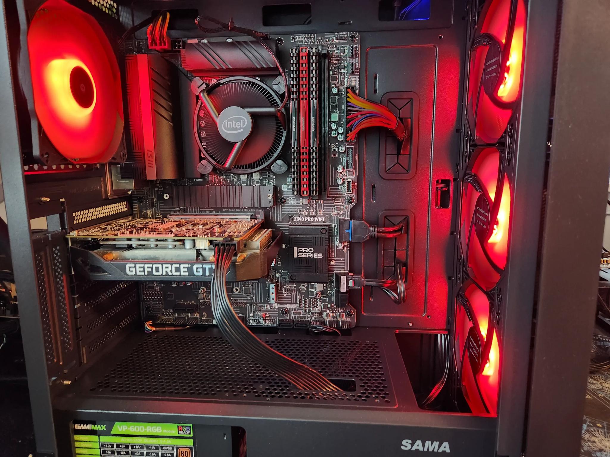 THE RED MONSTER 3 Budget 1080P gaming pc GTX 1660 super/ Intel 10105f
