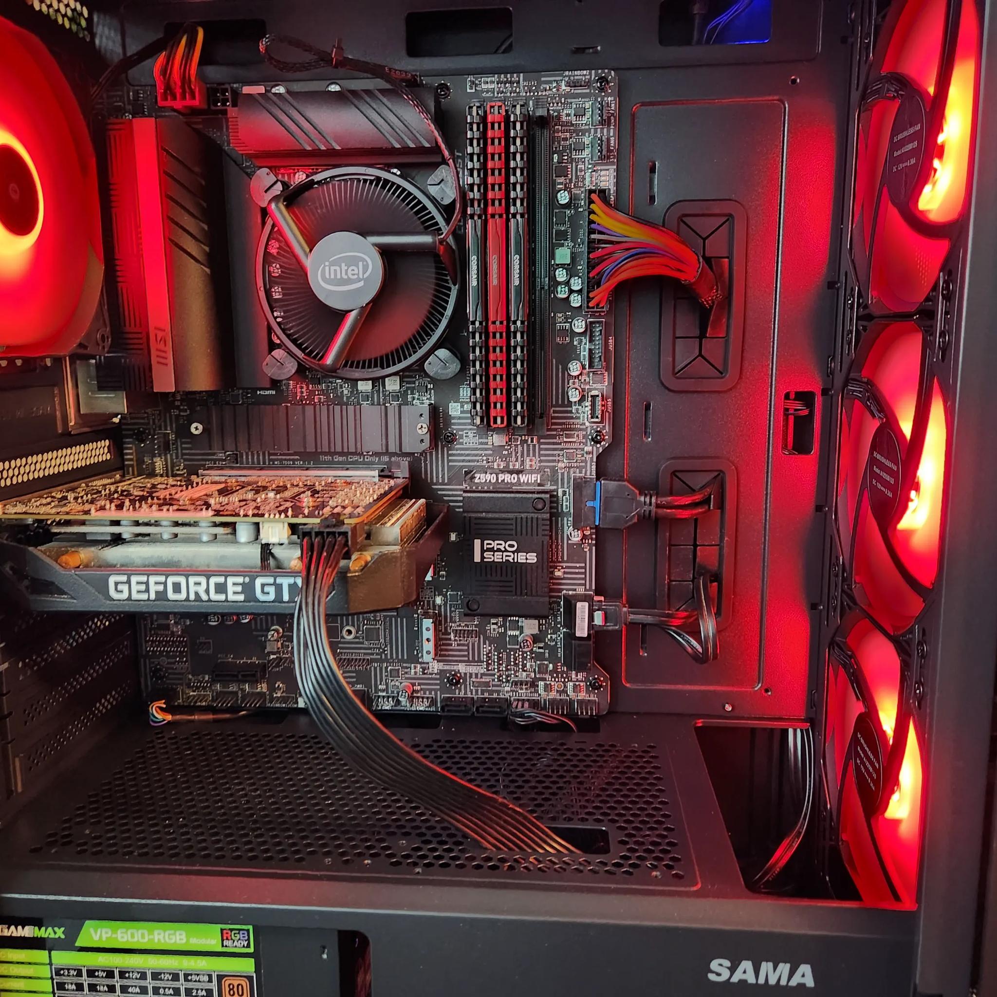 THE RED MONSTER 3 Budget 1080P gaming pc GTX 1660 super/ Intel 10105f