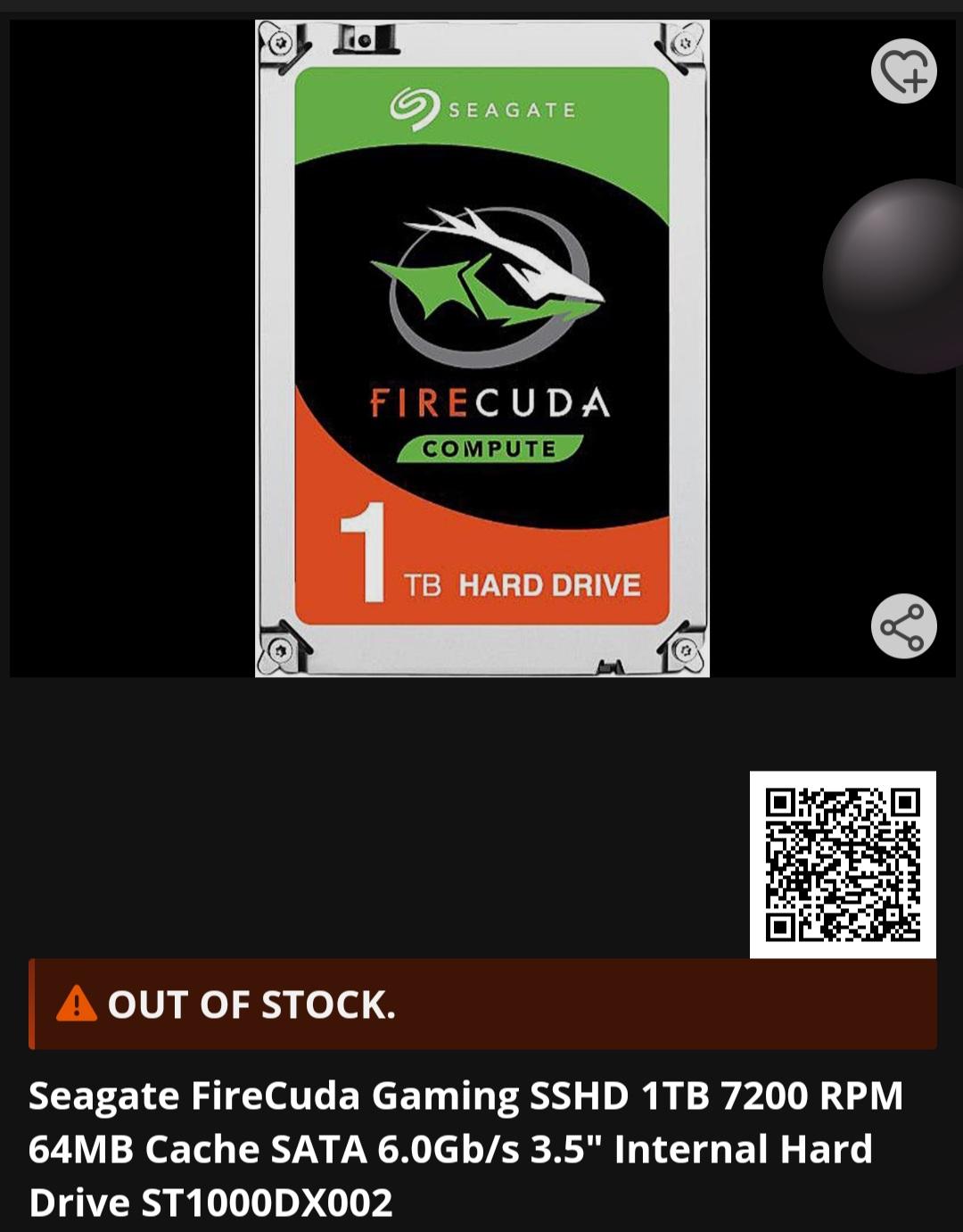 Seagate Barracuda 3TB & Firecuda 1TB