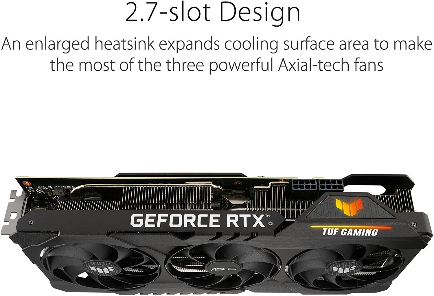 ASUS GeForce TUF GAMING RTX 3070 Ti 8GB OC GDDR6X Video Graphics Card GPU