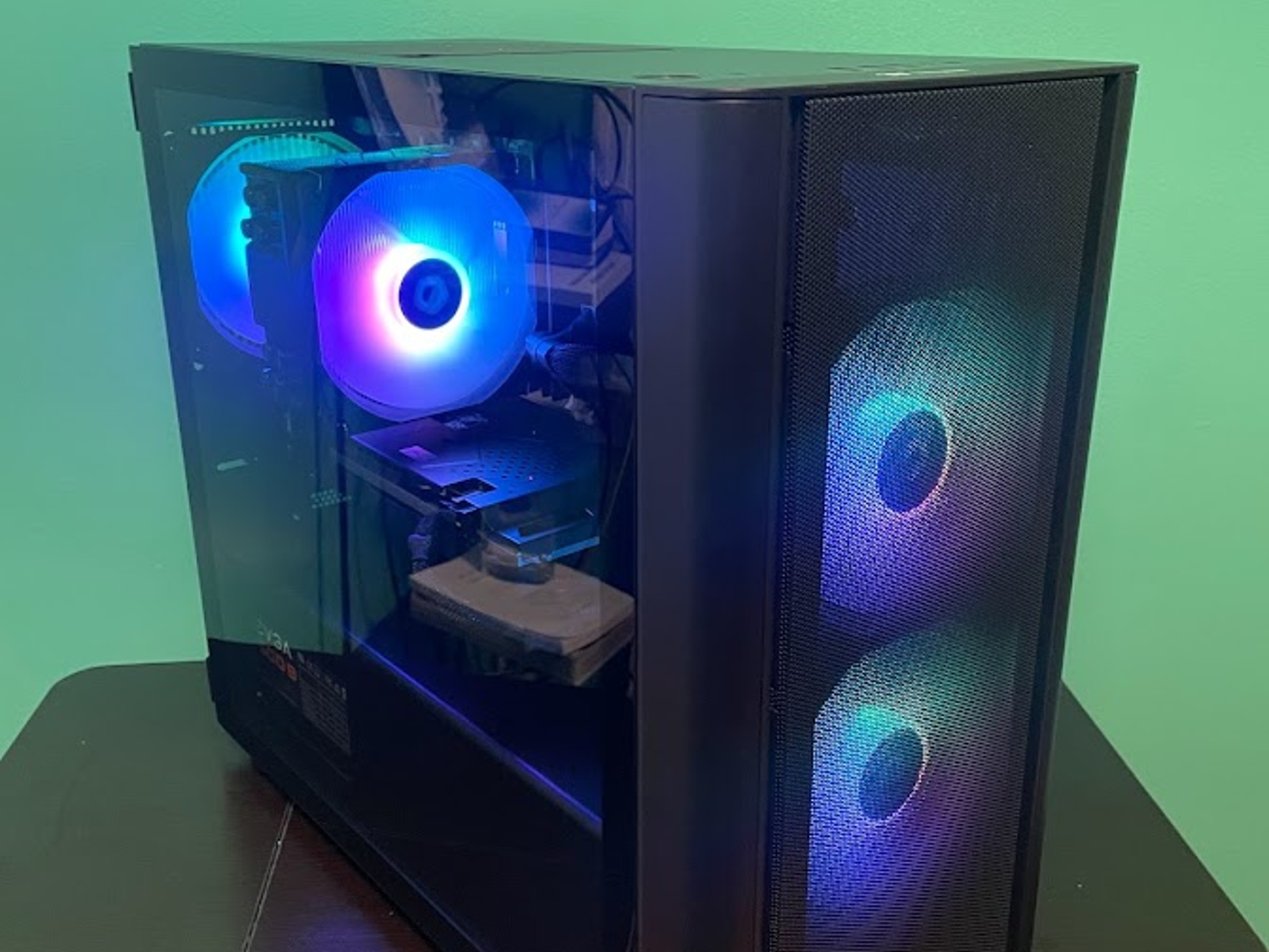 RGB Black Gaming PC| Intel i5 / Amd RX580 / 8GB / 128GB Ssd + 500GB Win 10 Pro WiFi