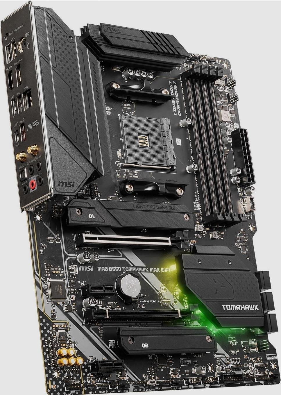 MSI B550 TOMAHAWK MAX WIFI, 32GB RAM, RYZEN 5600X